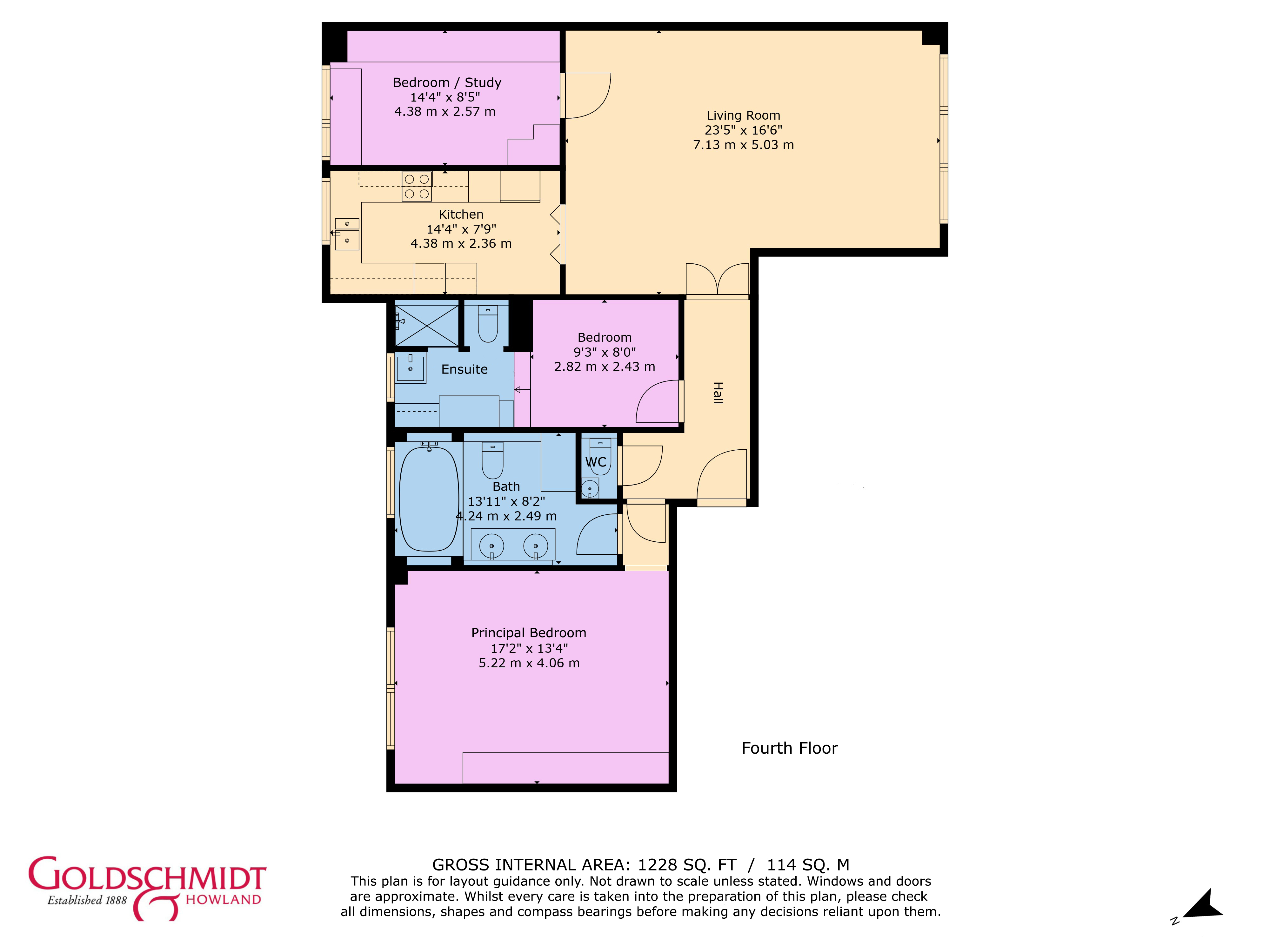 Flat 64, Darwin Court,, Gloucester Avenue, London floorplan