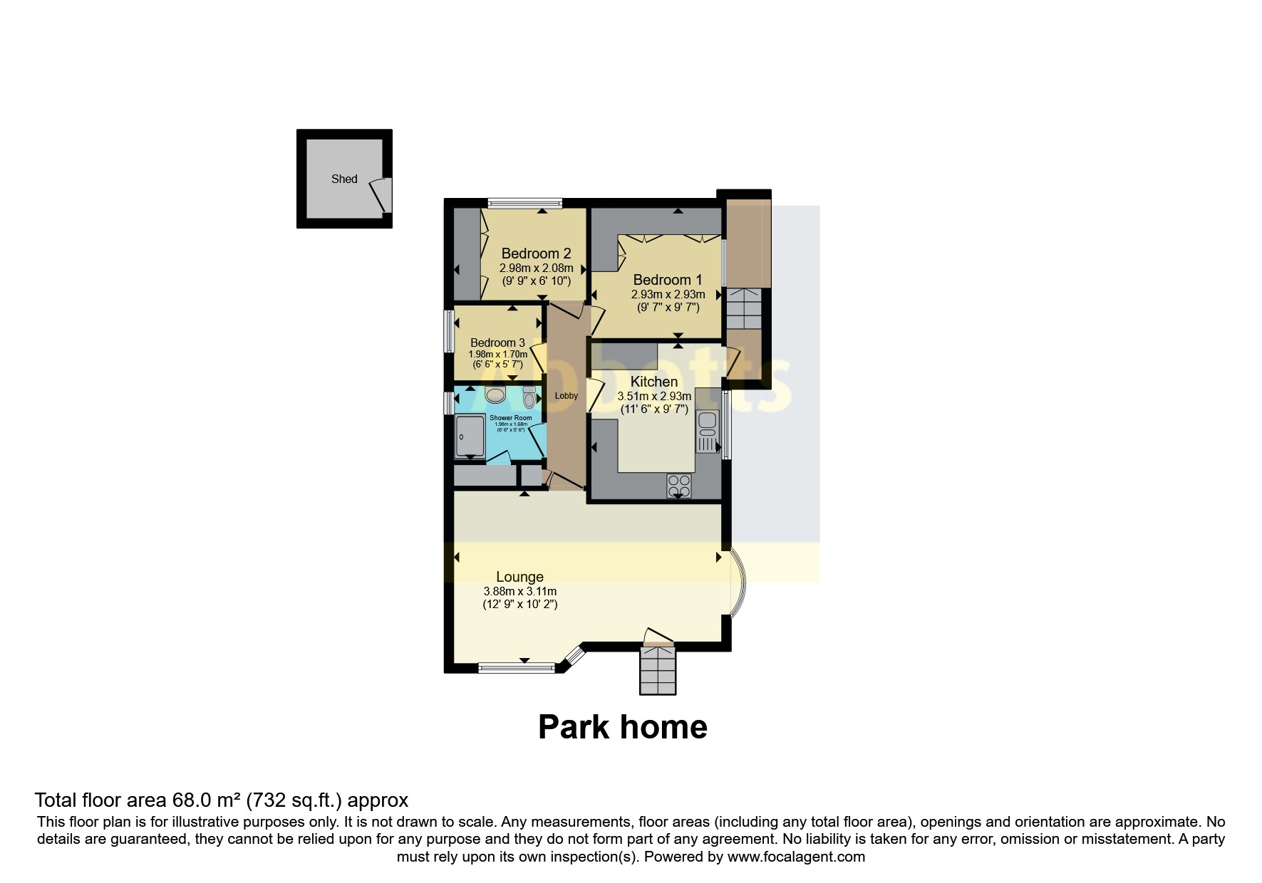 4, Priors Close, Ely floorplan