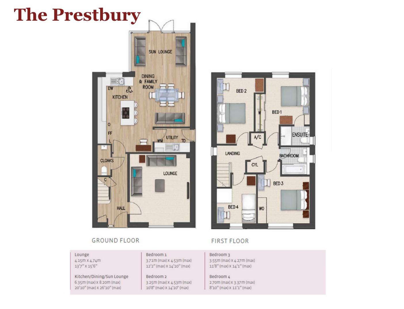 Plot 25, The Prestbury, Worton floorplan