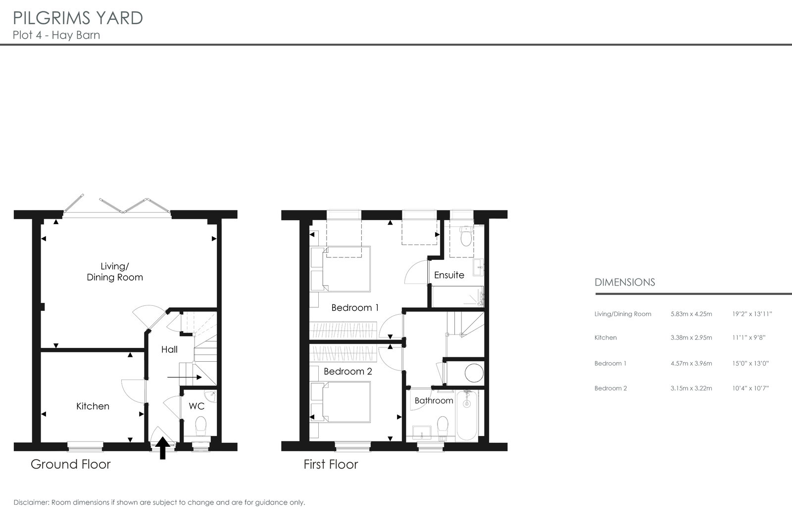 Haybarn Plot 4 ,Pilgrims Yard, Tillburstow Hill Road, Godstone floorplan