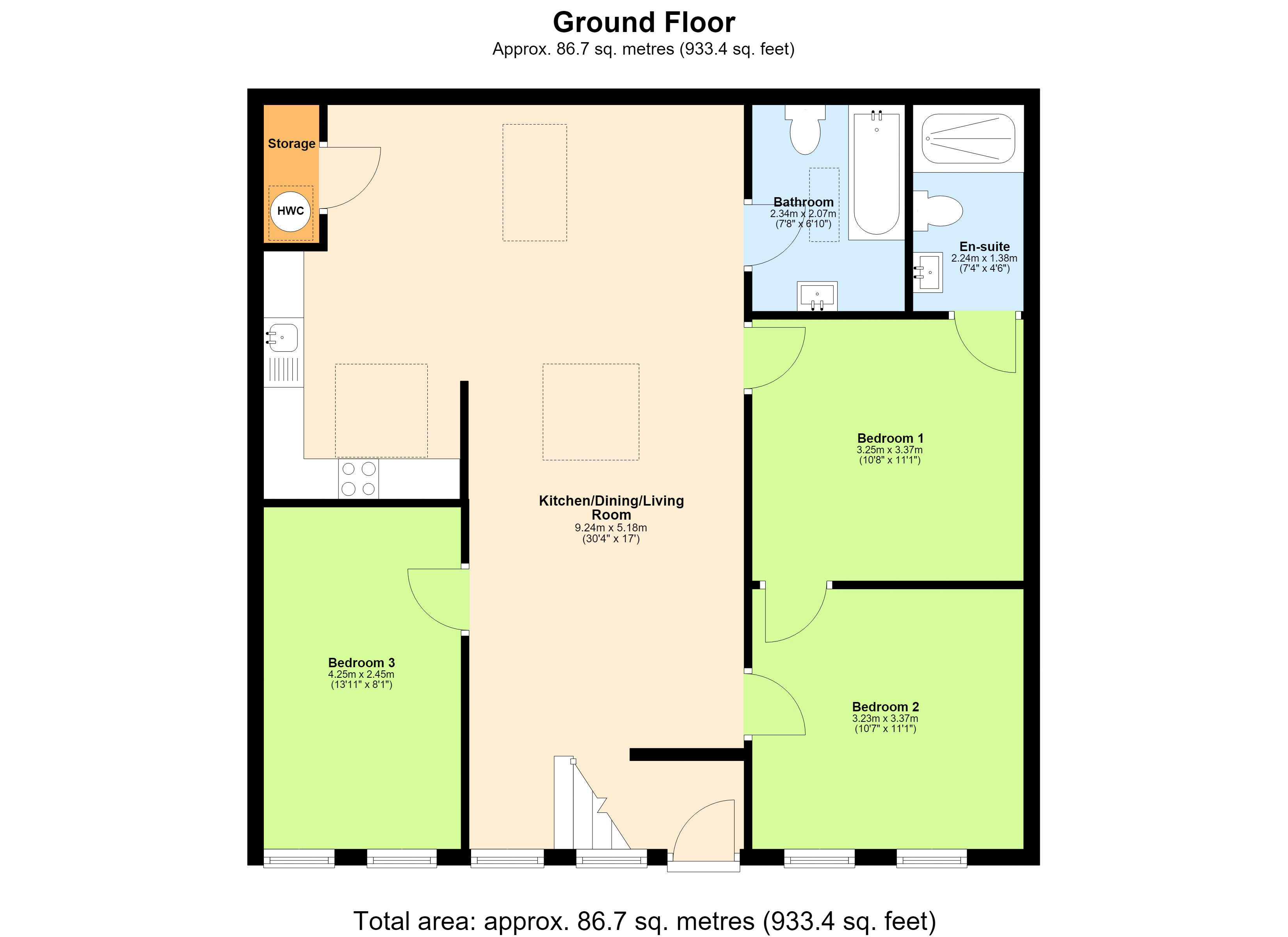 1, Spencer Court, Bushey floorplan
