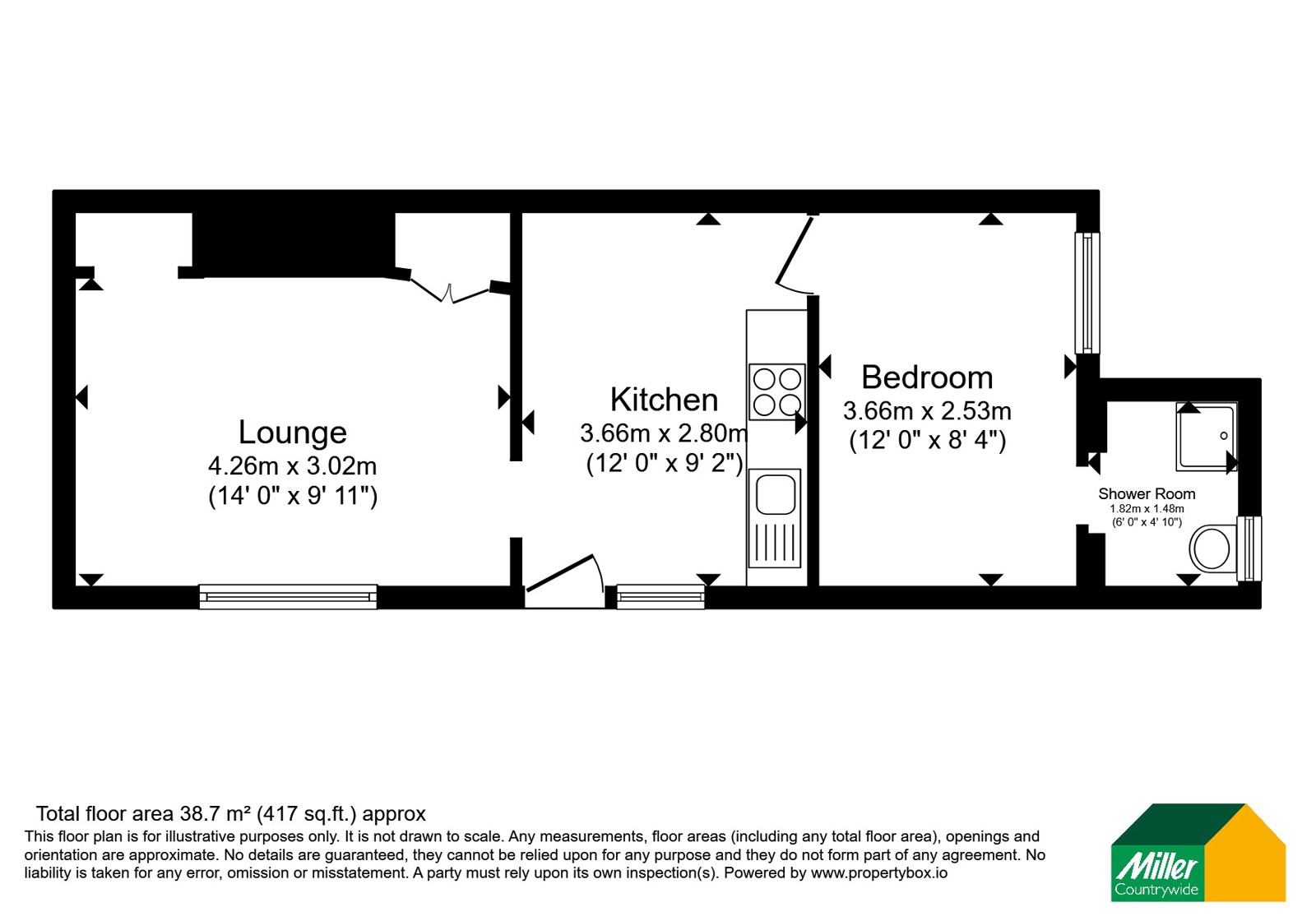 4 Carnarvon Lodge,, St. Pirans Road, Cornwall floorplan