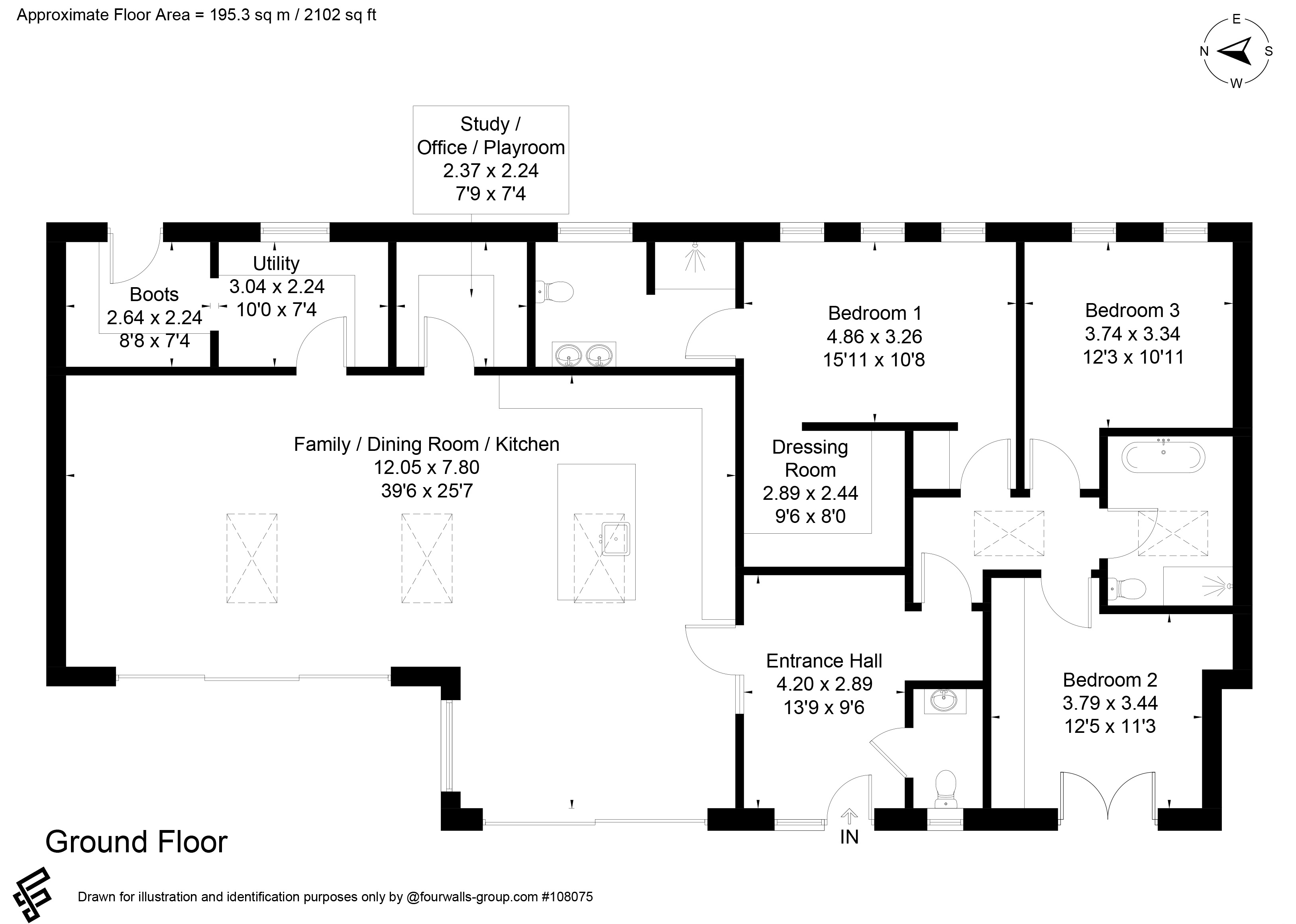 Orchard Barn,, Farley Street, Stockbridge floorplan