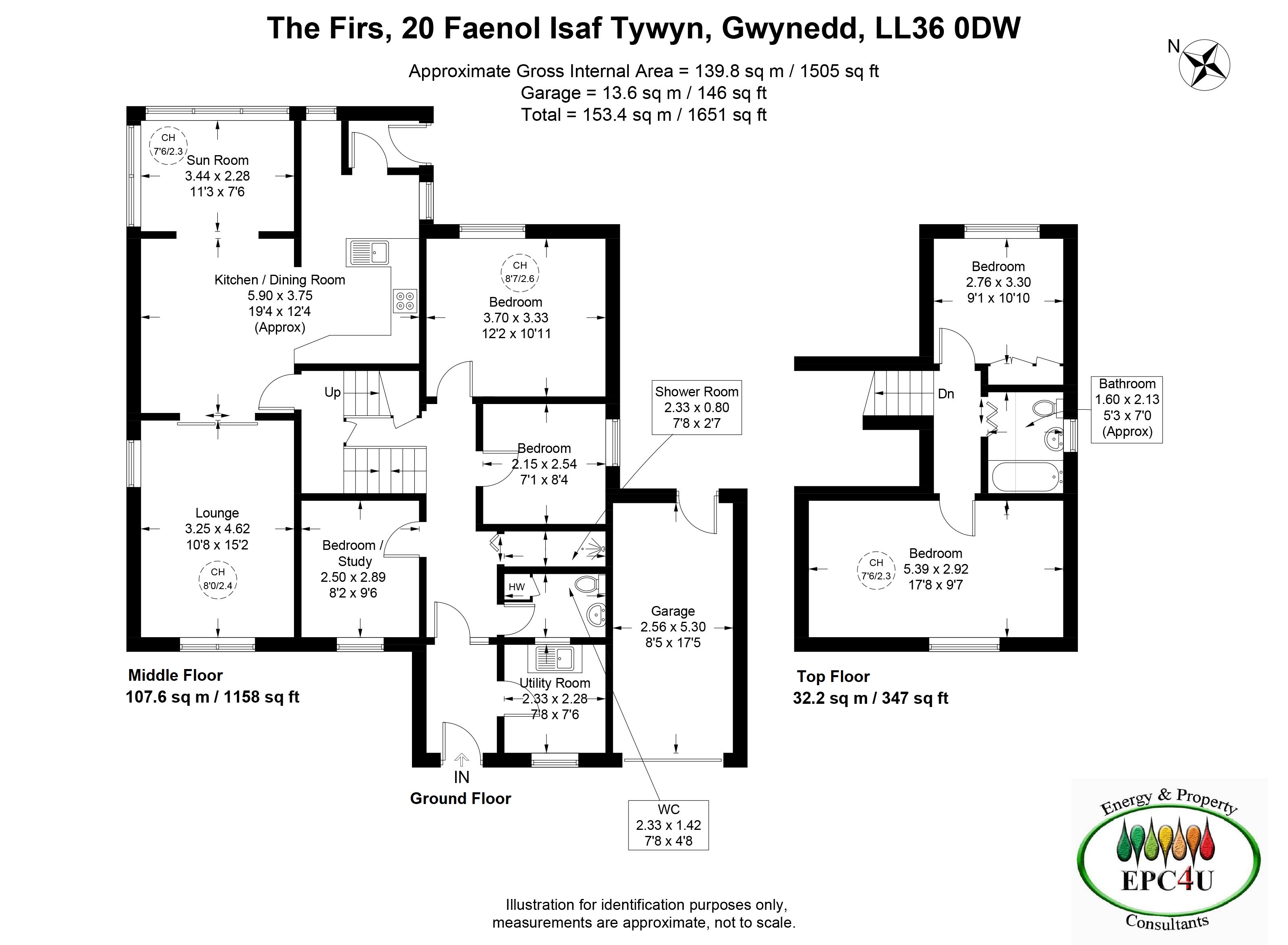 20, Faenol Isaf, Tywyn floorplan