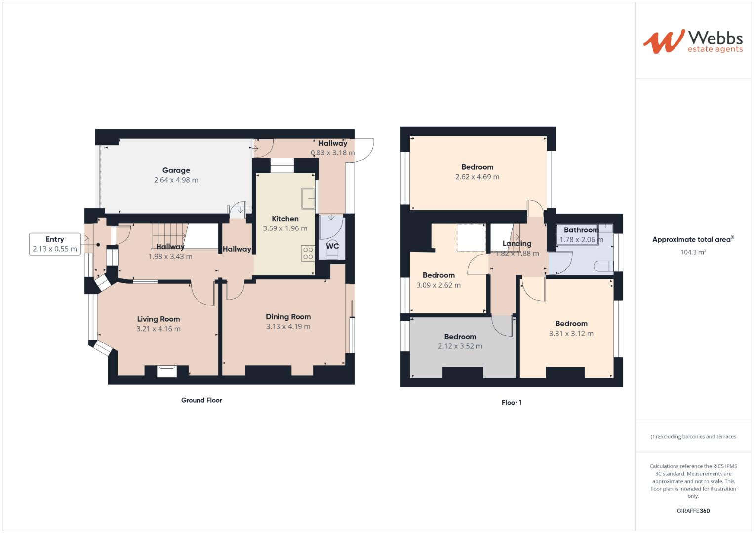 111, Station Road, Walsall floorplan