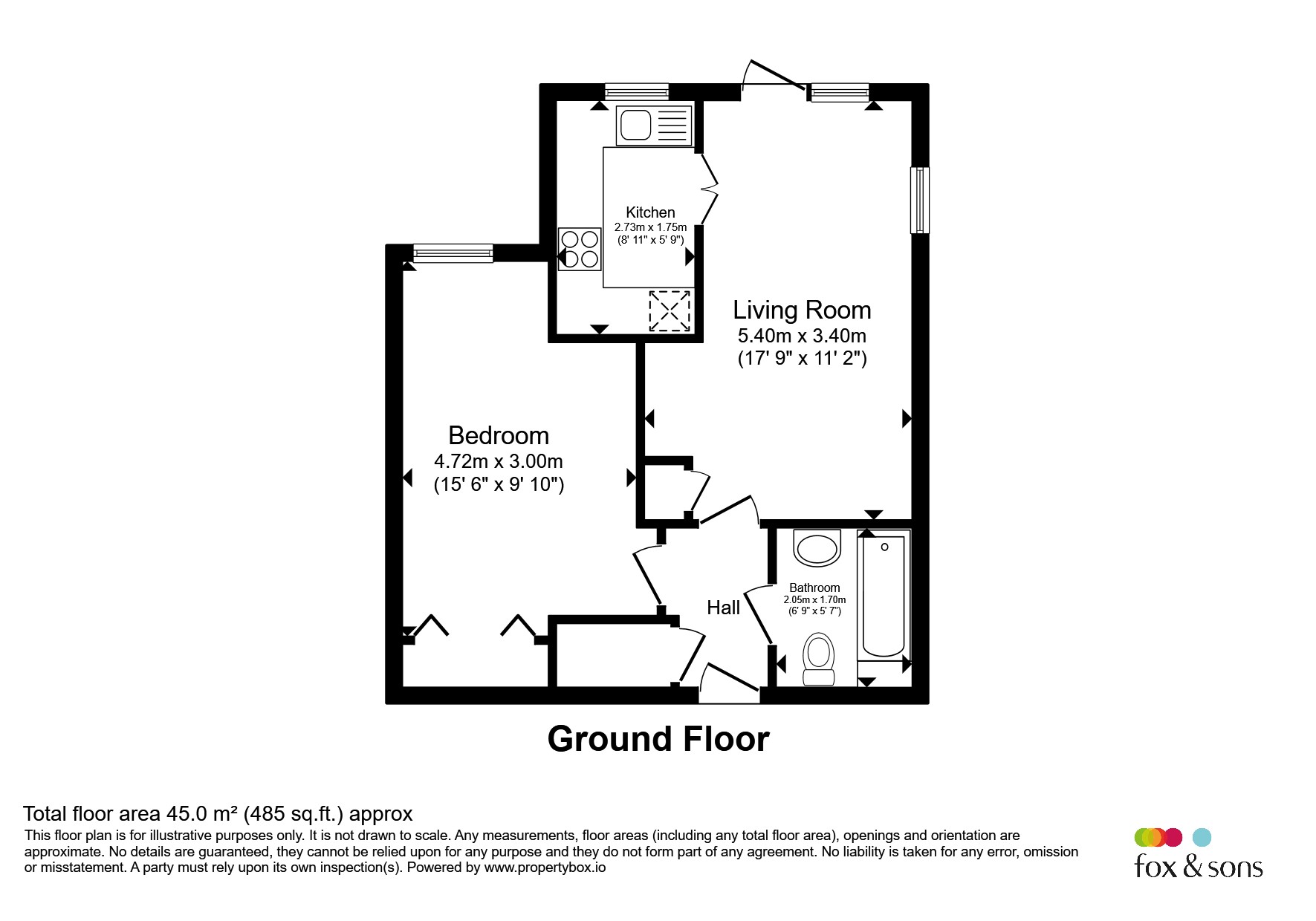 Flat 4, Fairholme Court, Archers Road, Eastleigh floorplan