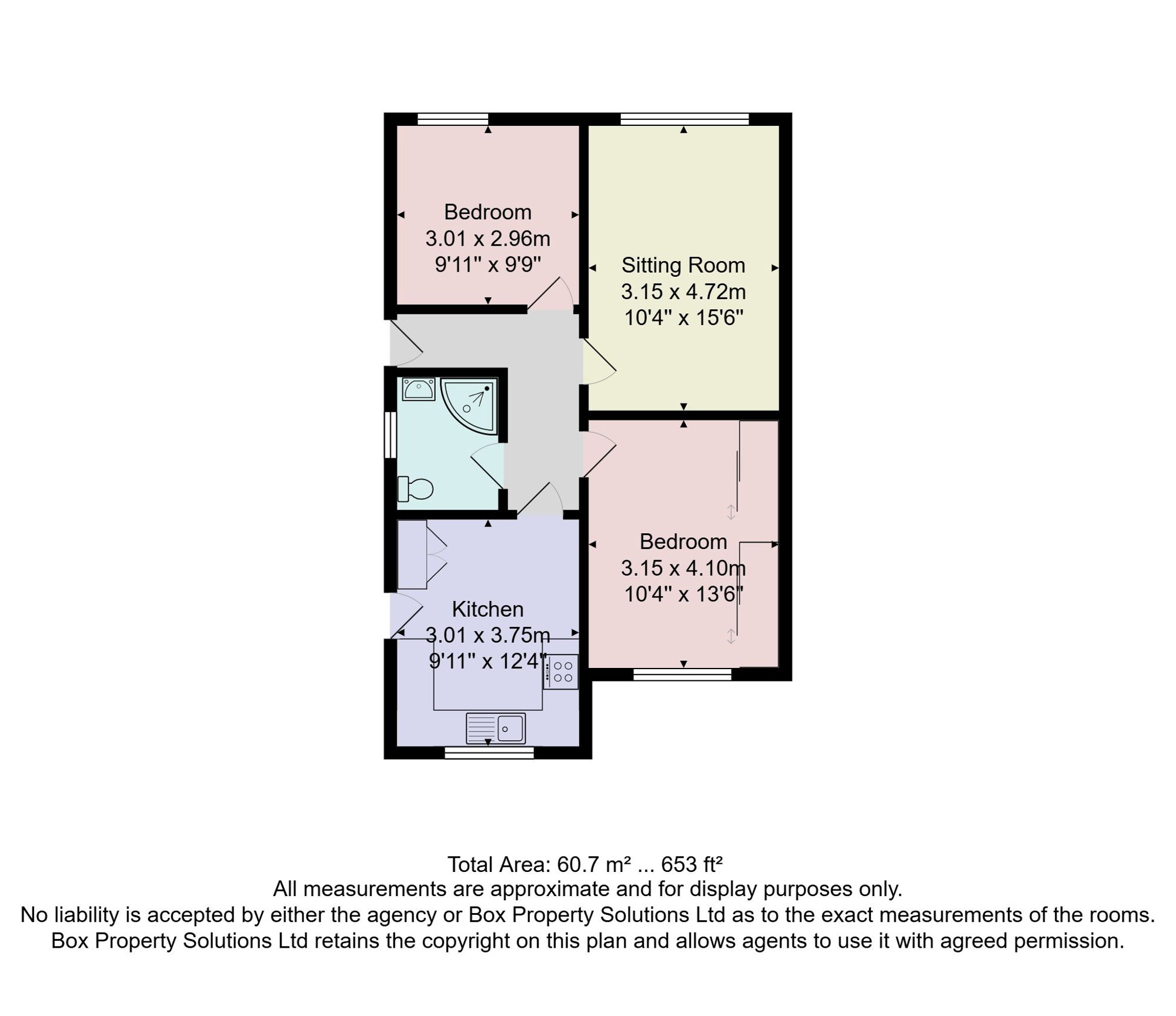 96 Beckwith Road, Harrogate floorplan
