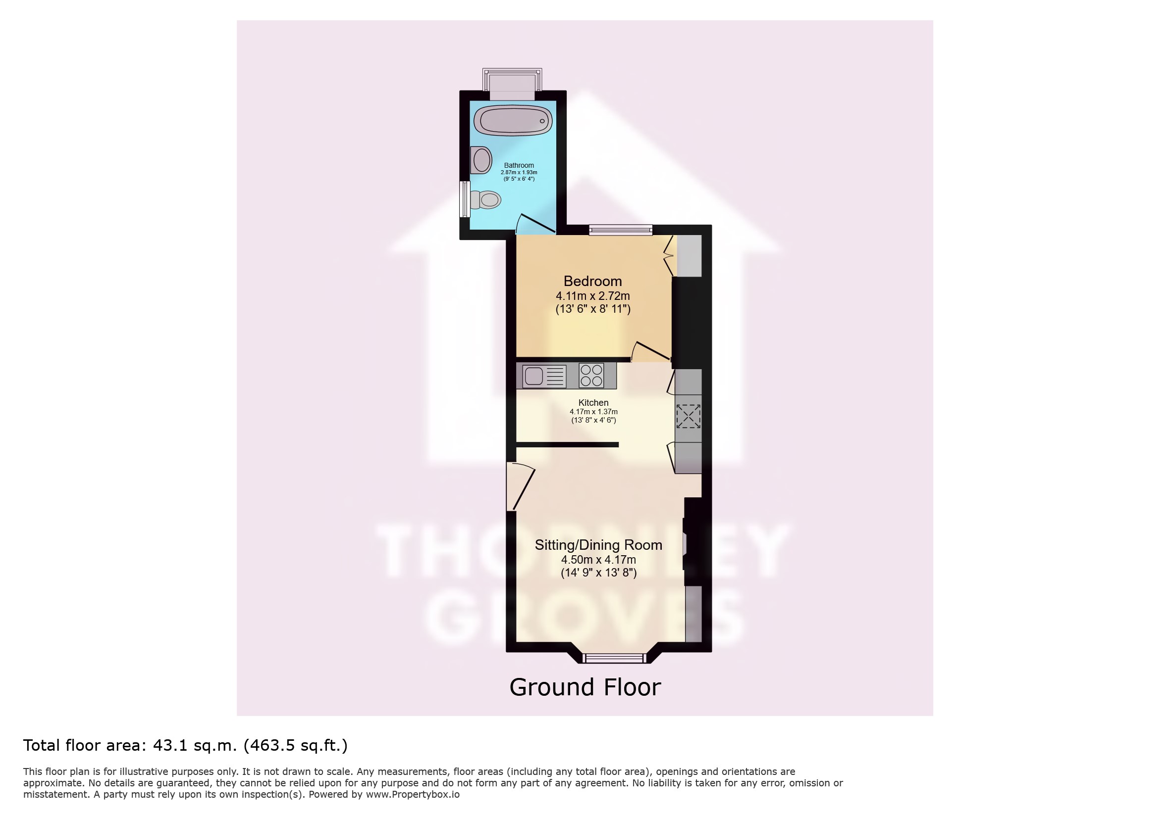 Flat 2, 69, Stockport Road, Altrincham floorplan