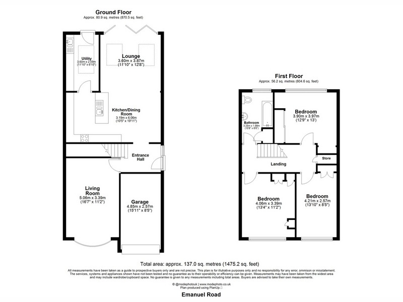 33, Emanuel Road, Basildon floorplan