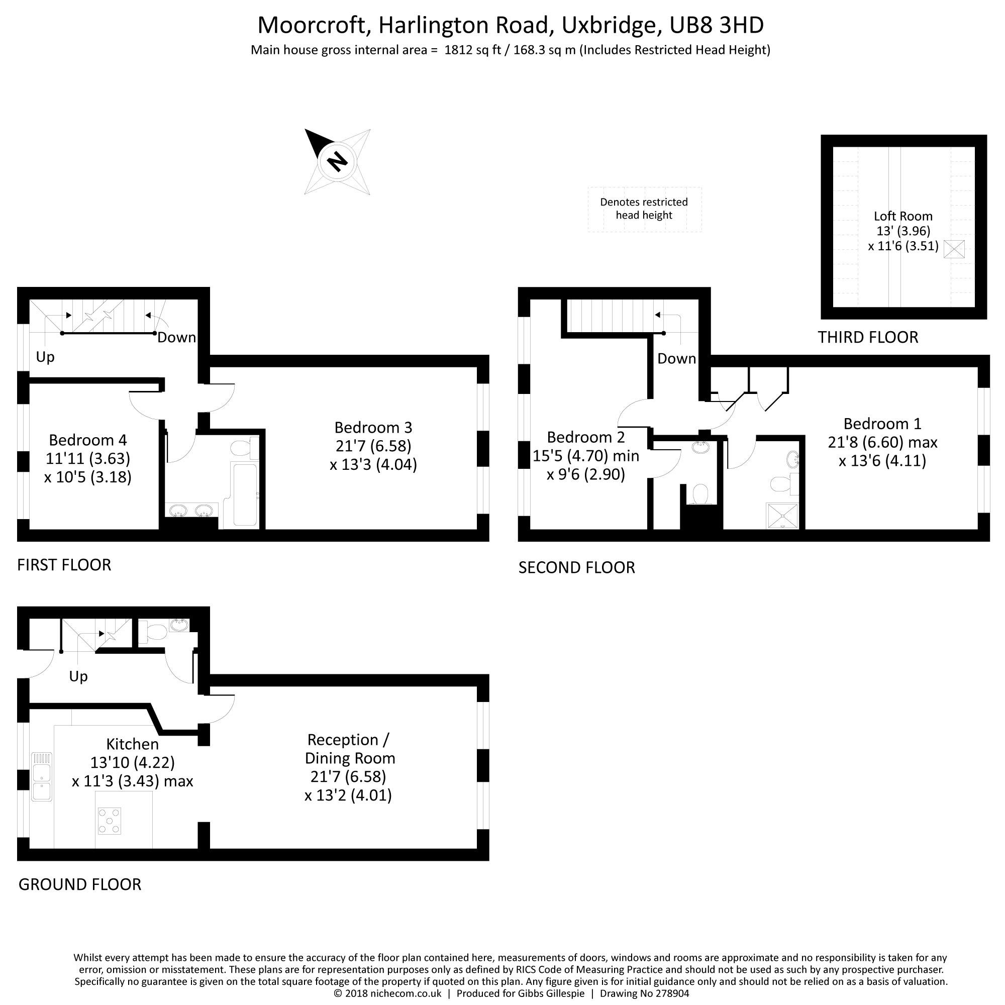 4 Bedrooms Terraced house to rent in Moorcroft, Harlington Road, Uxbridge, Middlesex UB8