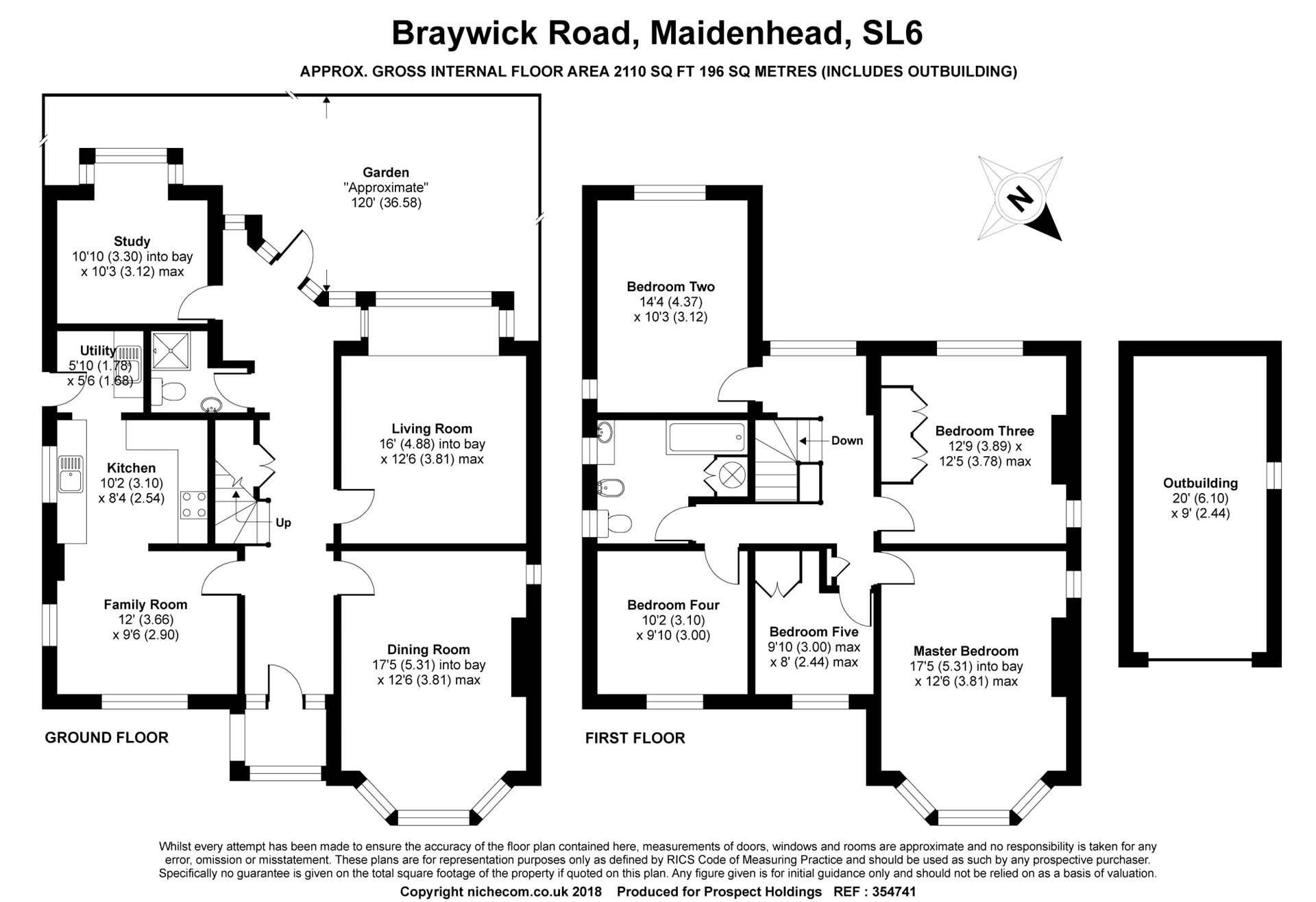 5 Bedrooms Detached house for sale in Braywick Road, Maidenhead, Berkshire SL6