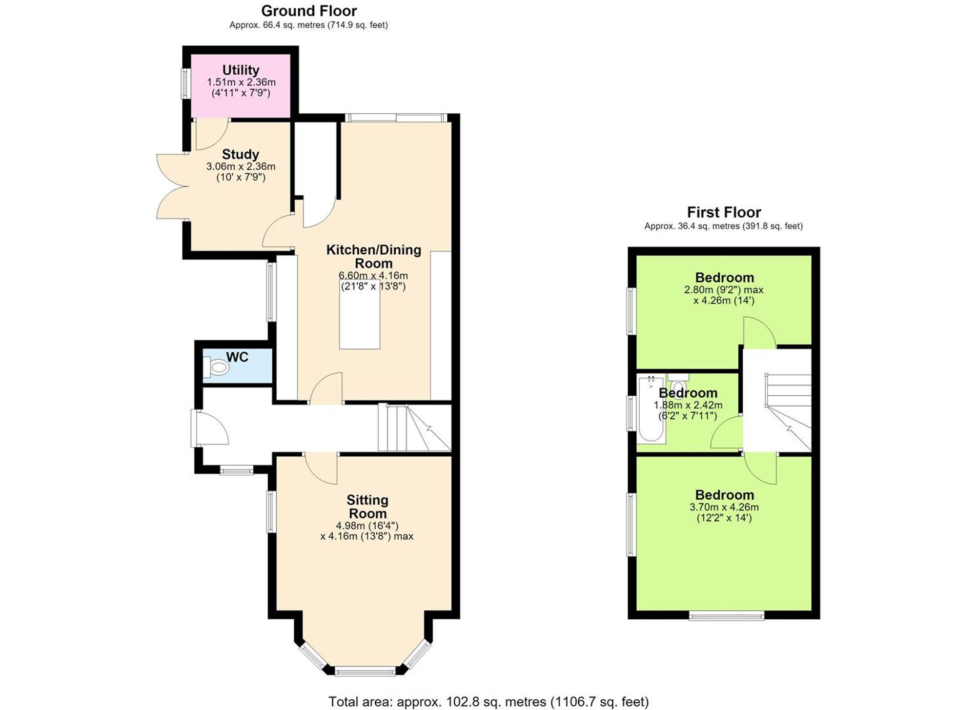 1 Peel Terrace, Bolton floorplan