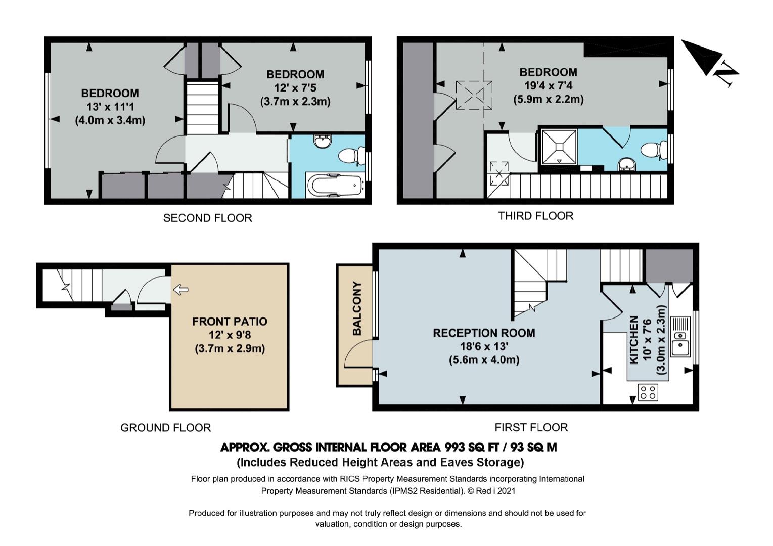 30, Coniston Close, Hartington Road, London floorplan