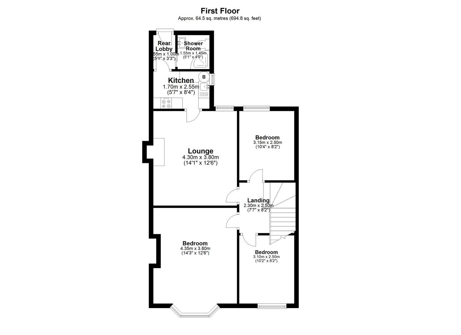 92, Simonside Terrace, Newcastle Upon Tyne floorplan