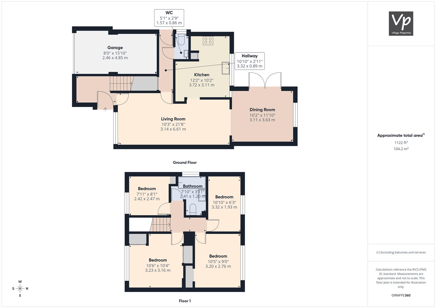 15, Fircroft Close, Reading floorplan