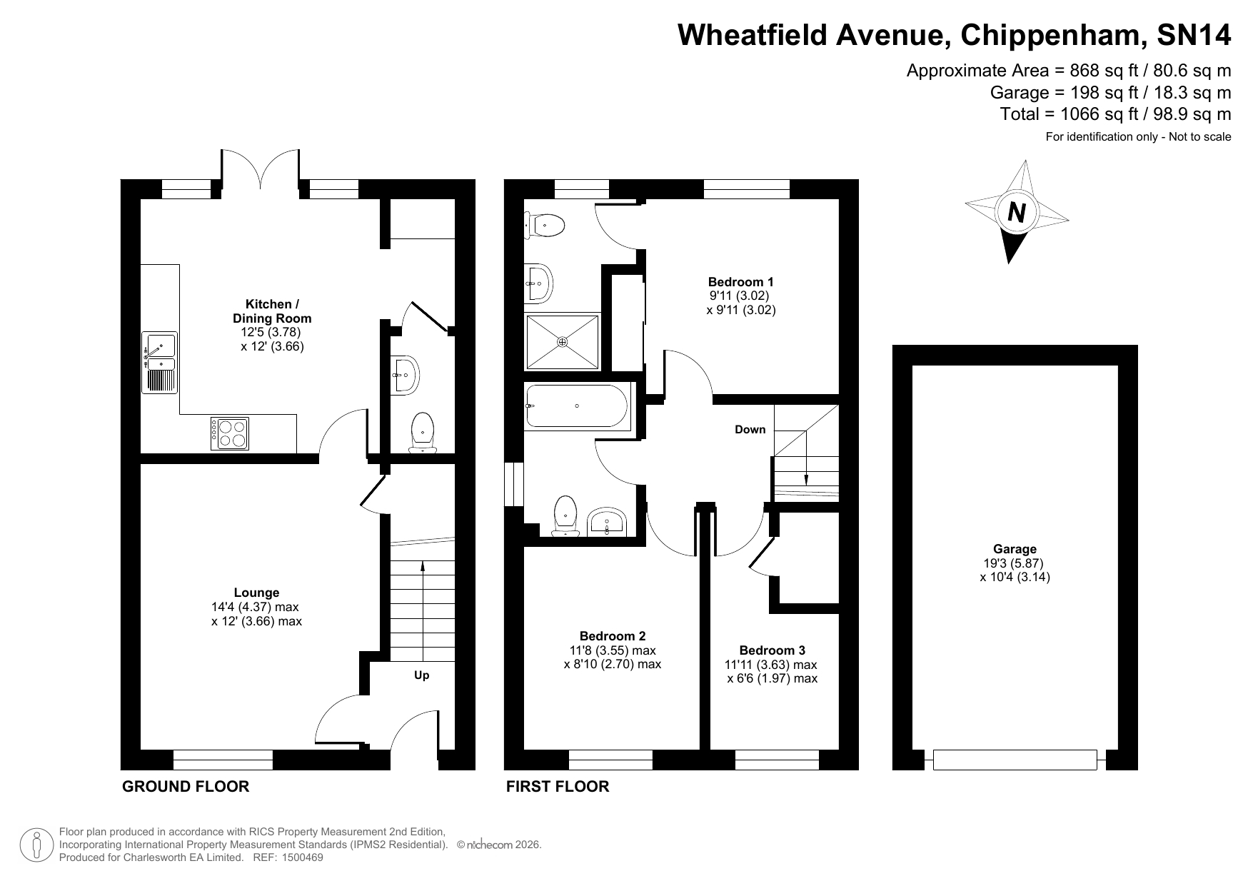 32, Wheatfield Avenue, Wiltshire floorplan