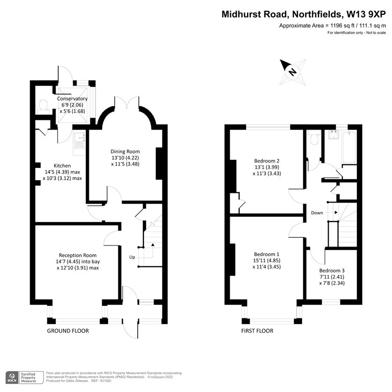 Midhurst Road, Northfields, London W13, 3 bedroom terraced house for