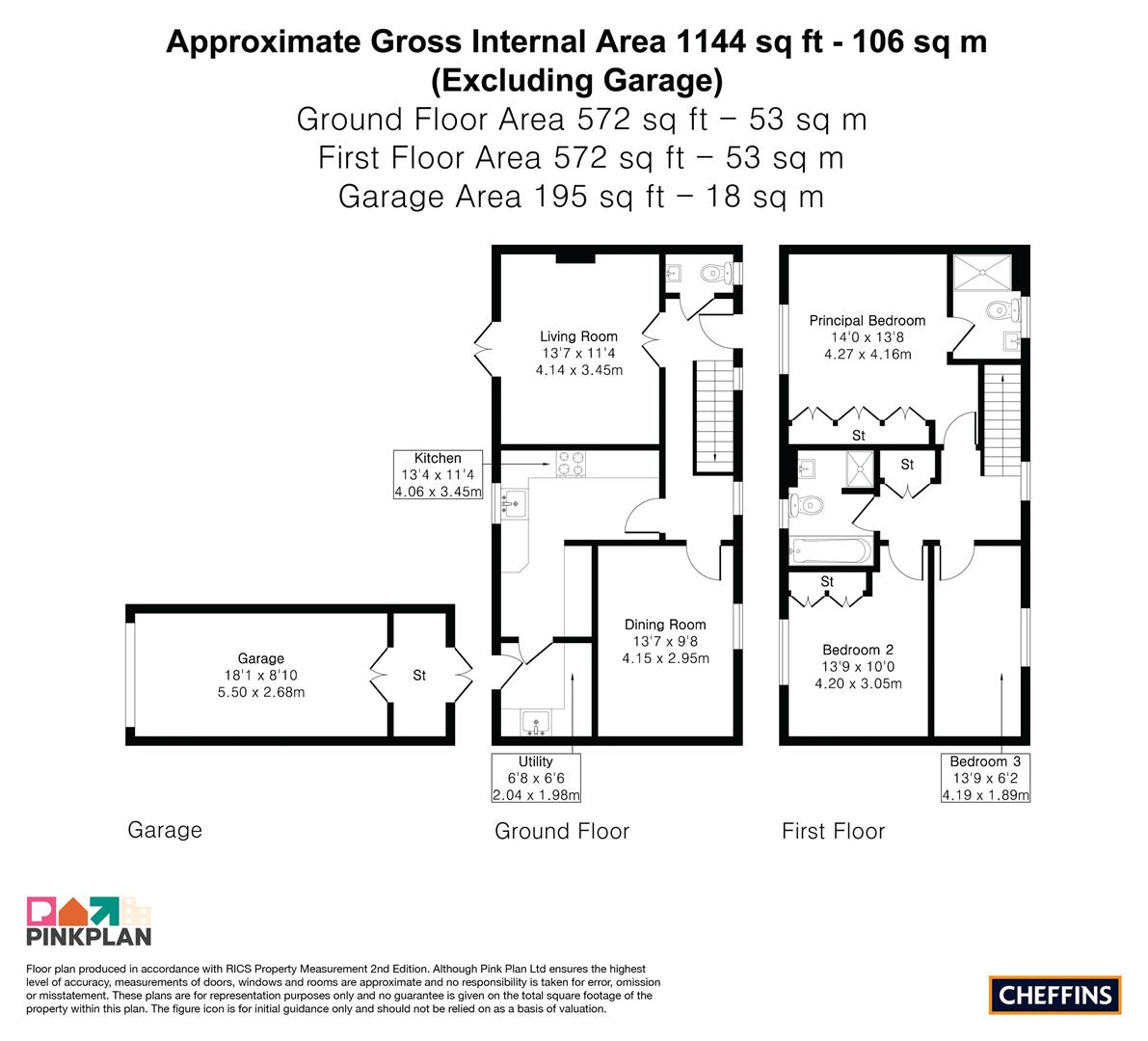 61, Church End, Cambridge floorplan