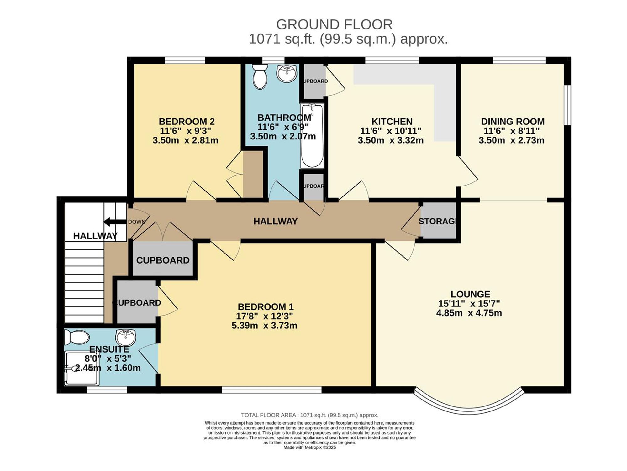15a Hall Park Close, Scarborough floorplan