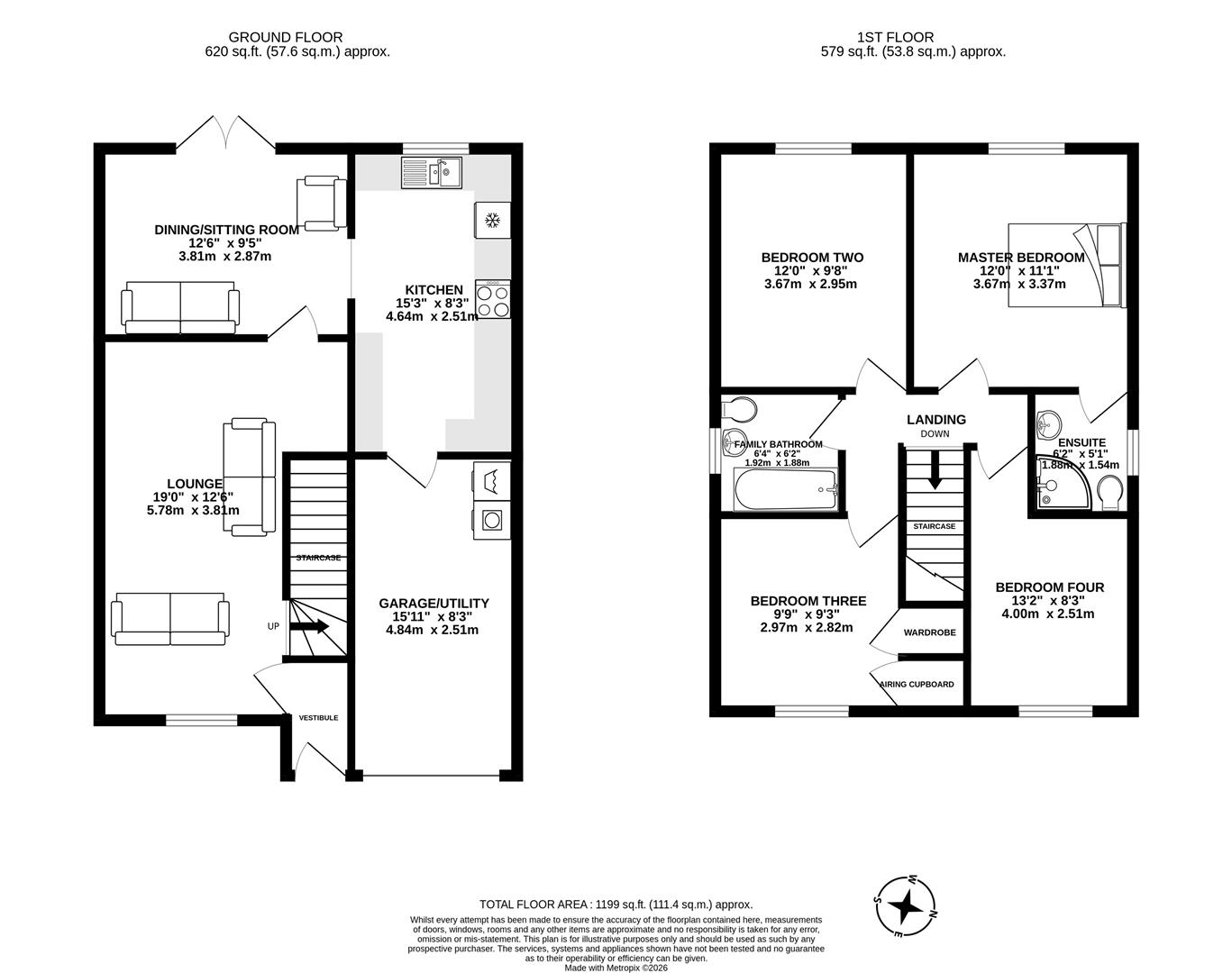 165, Carr Lane, Chorley floorplan