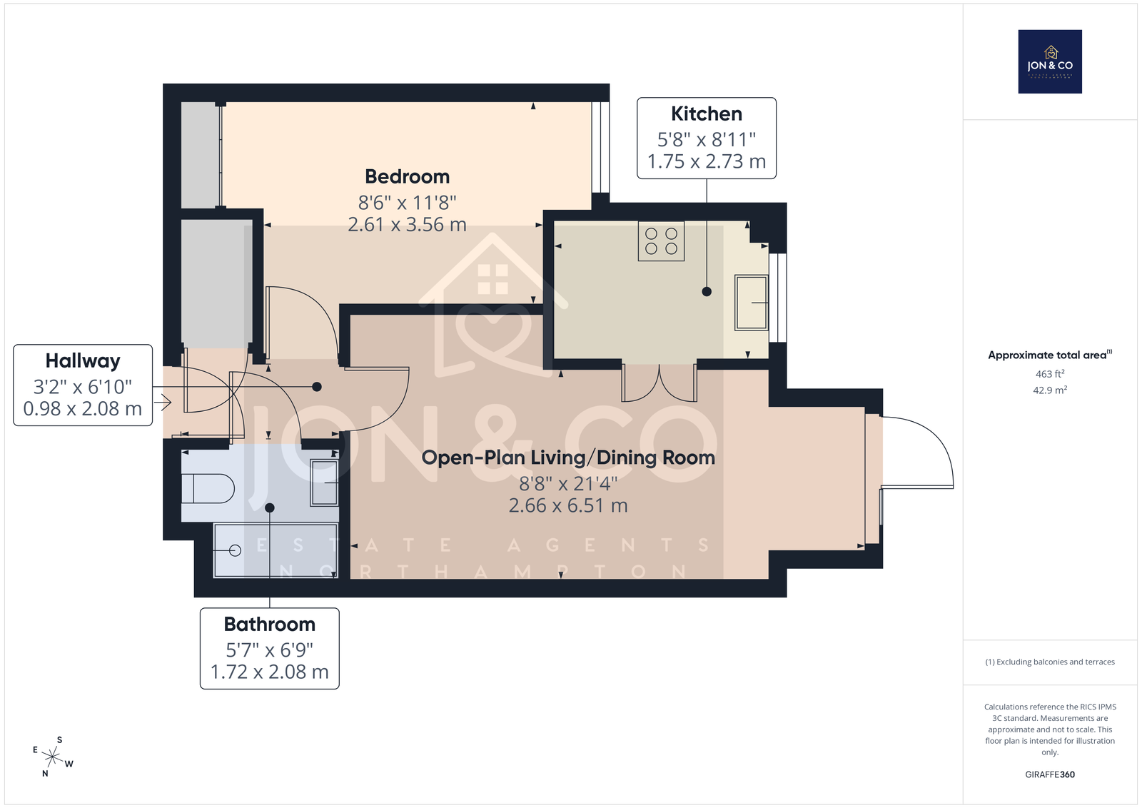 Lalgates Court, 119,Flat 2, Harlestone Road, Northampton floorplan