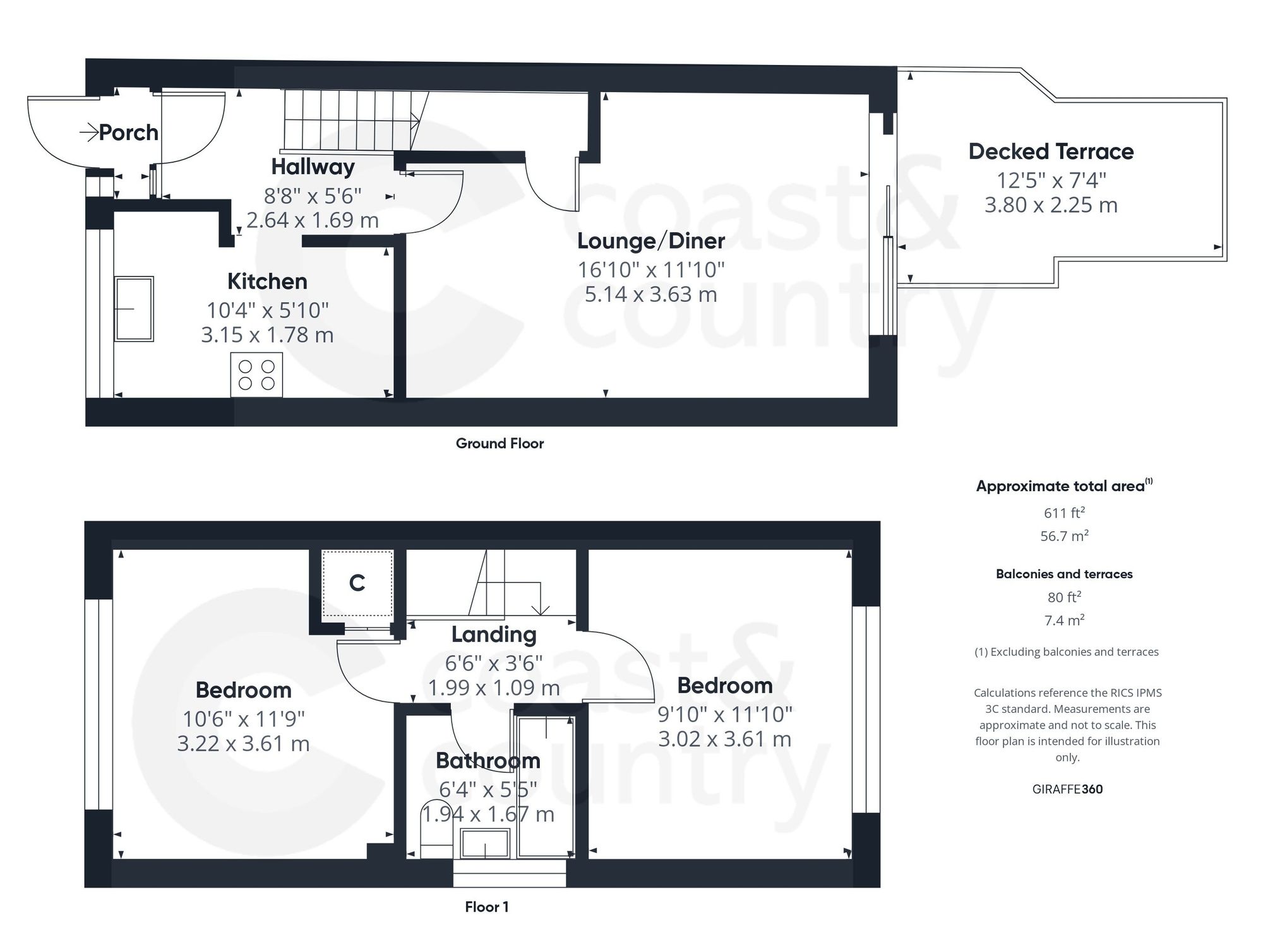 7 The Warren, Newton Abbot floorplan