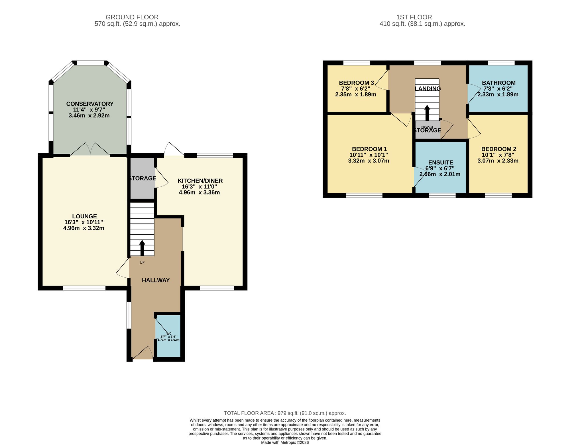 12 Parkstone Close, Bury floorplan