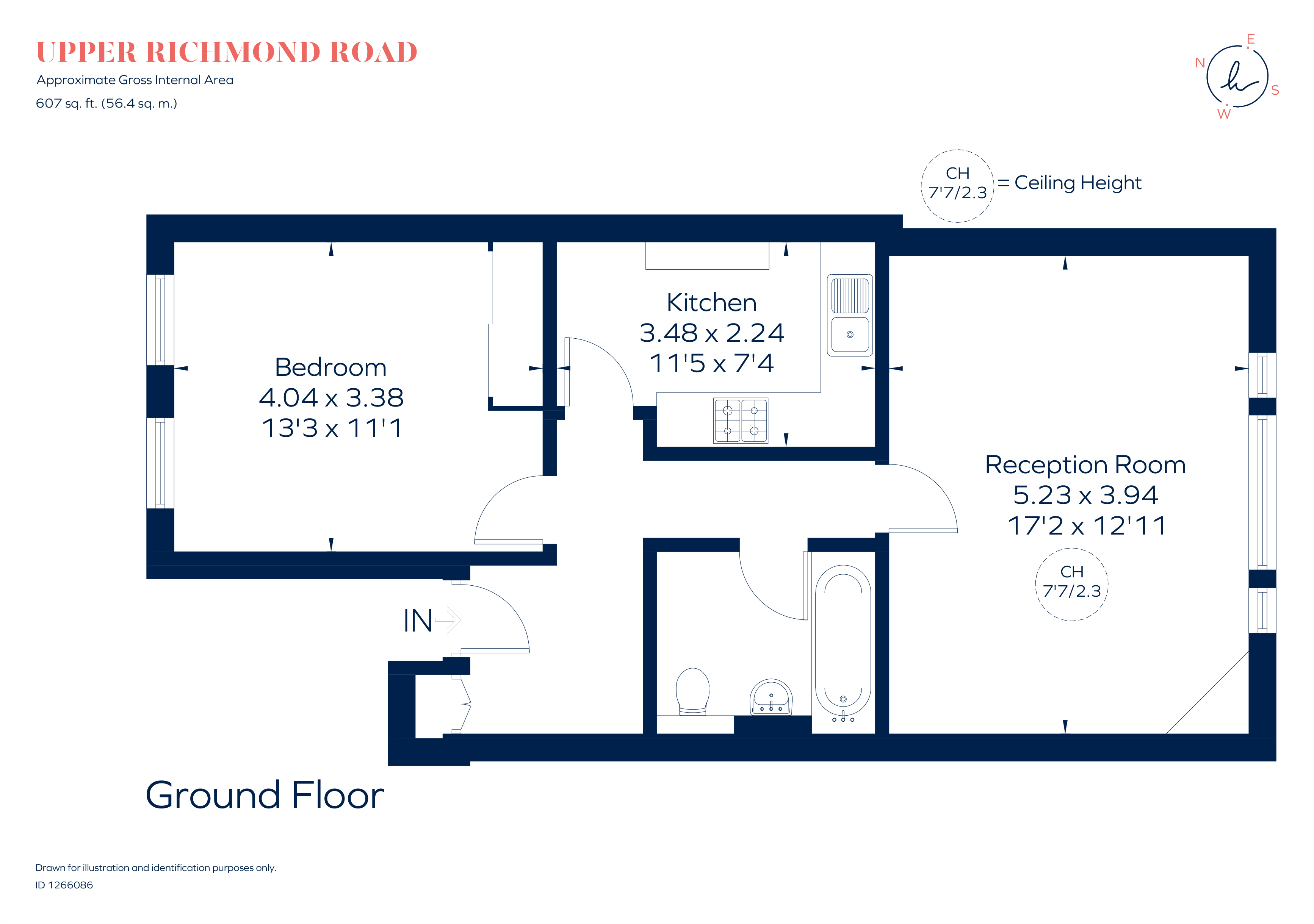 Flat 11, 311, Upper Richmond Road, London floorplan