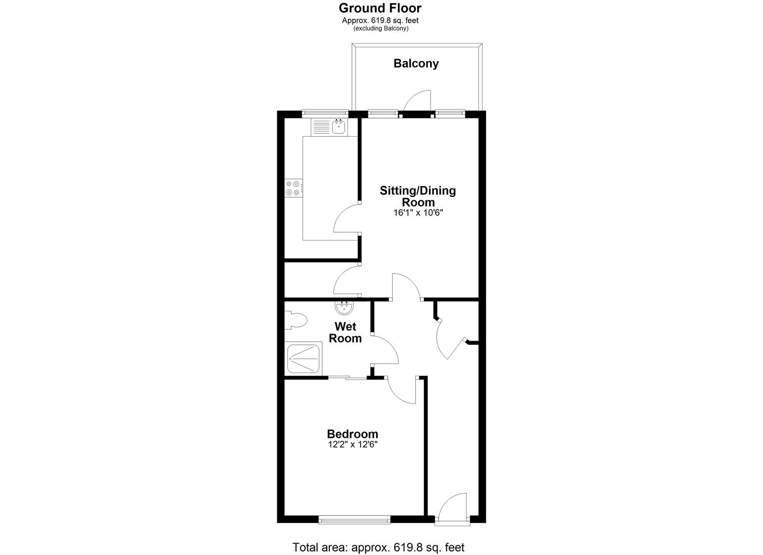 40 The Fairways Retirement Village, Malmesbury Road, Chippenham floorplan