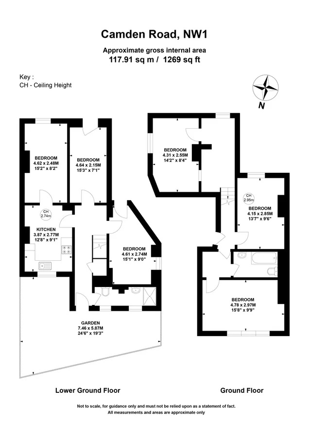72a, Camden Road, London floorplan
