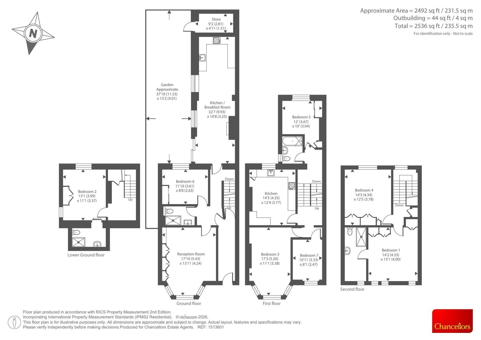 1, Weech Road, London floorplan