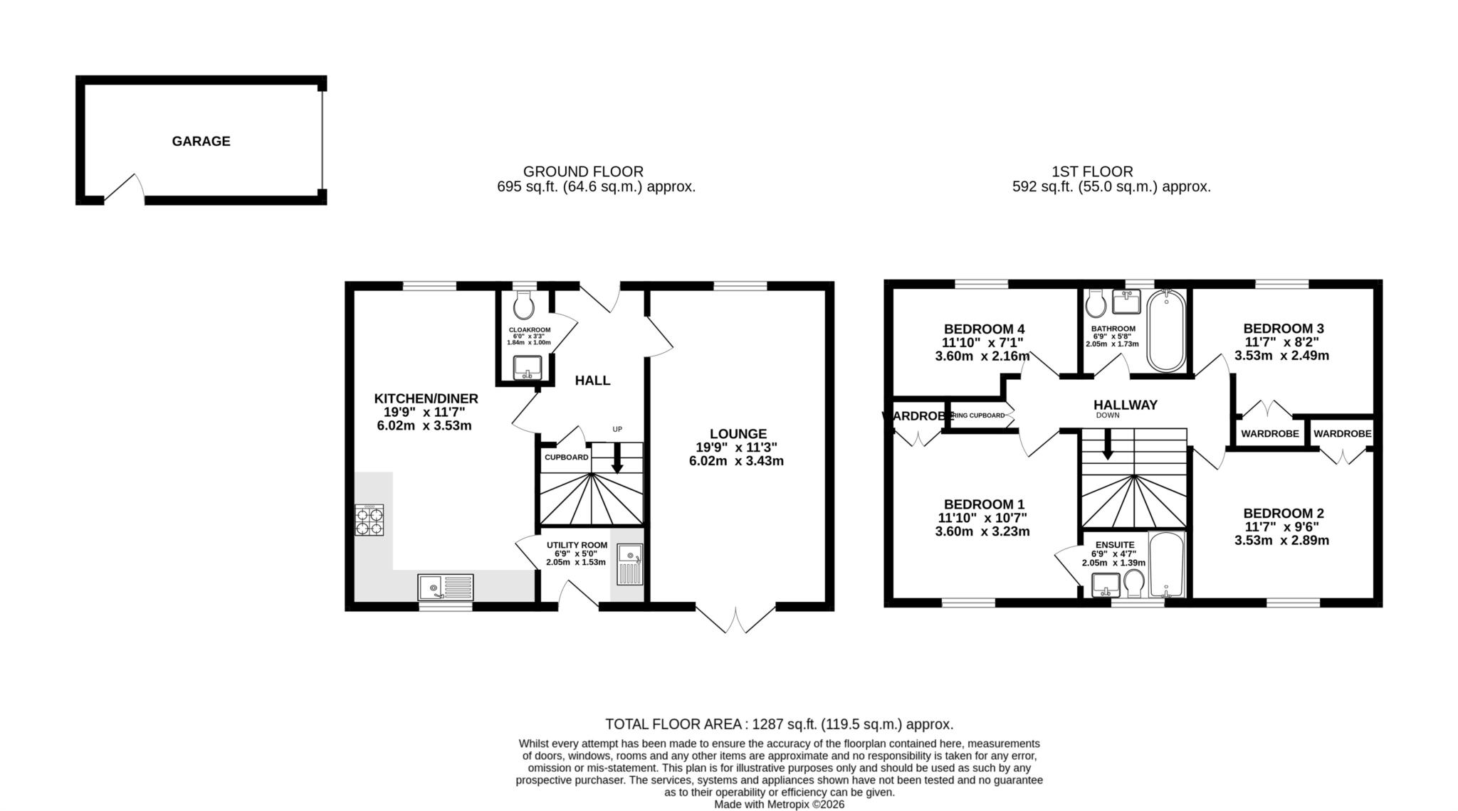 5, Warner Way, Norwich floorplan