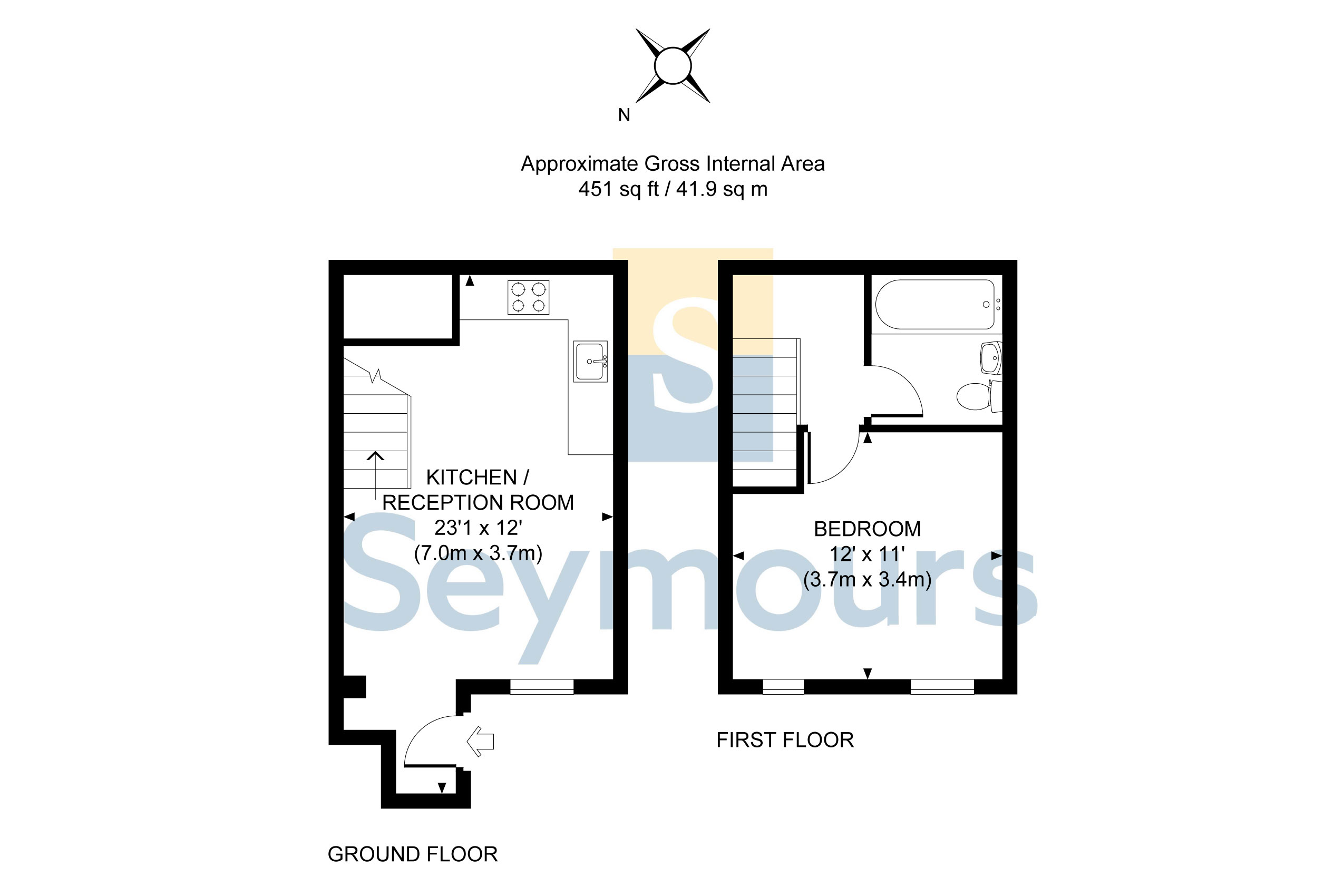 Maybury Road, Woking, Surrey GU21, 1 bedroom terraced house for sale