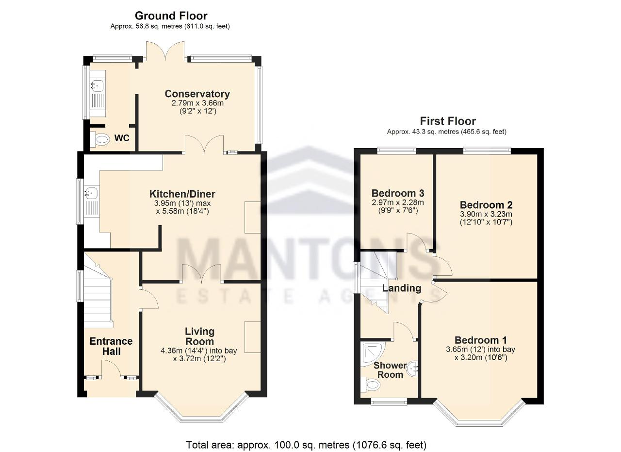 54, Durham Road, Luton floorplan