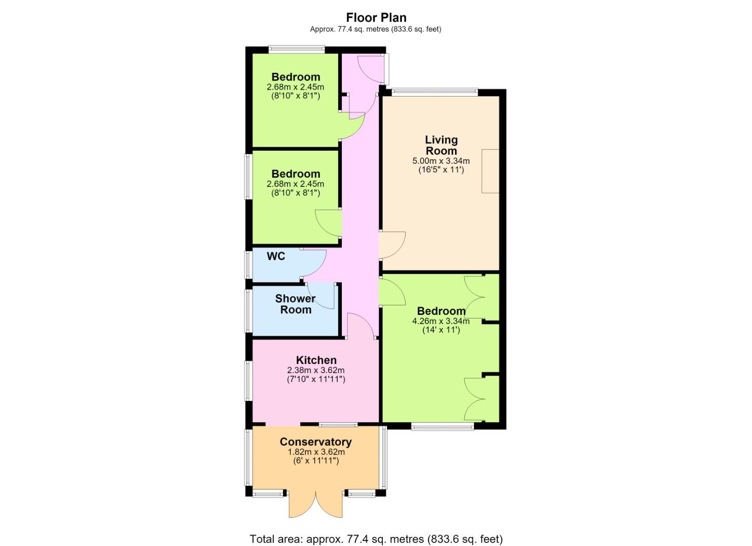 17, Greenoaks, Lancing floorplan