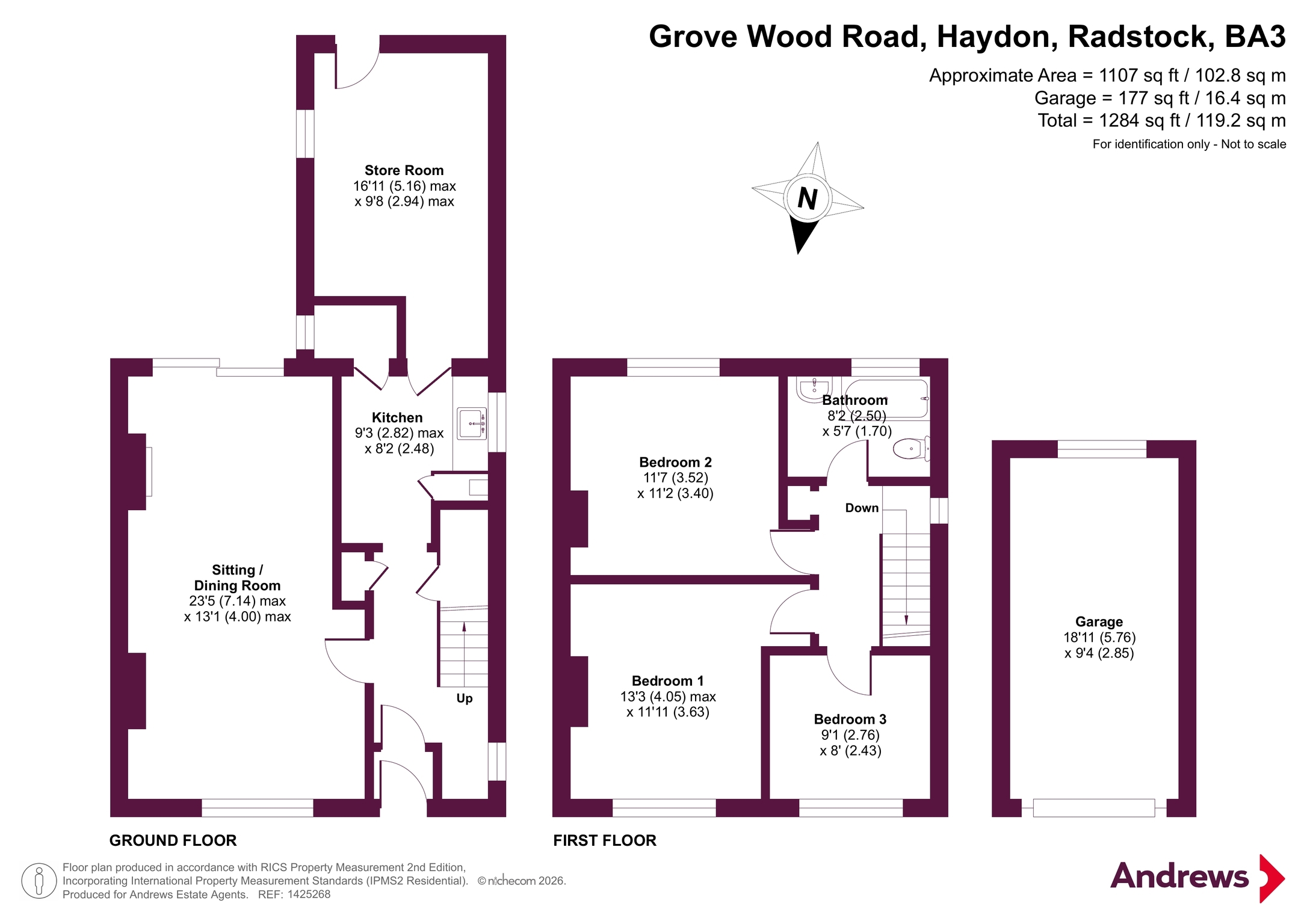 11, Grove Wood Road, Radstock floorplan