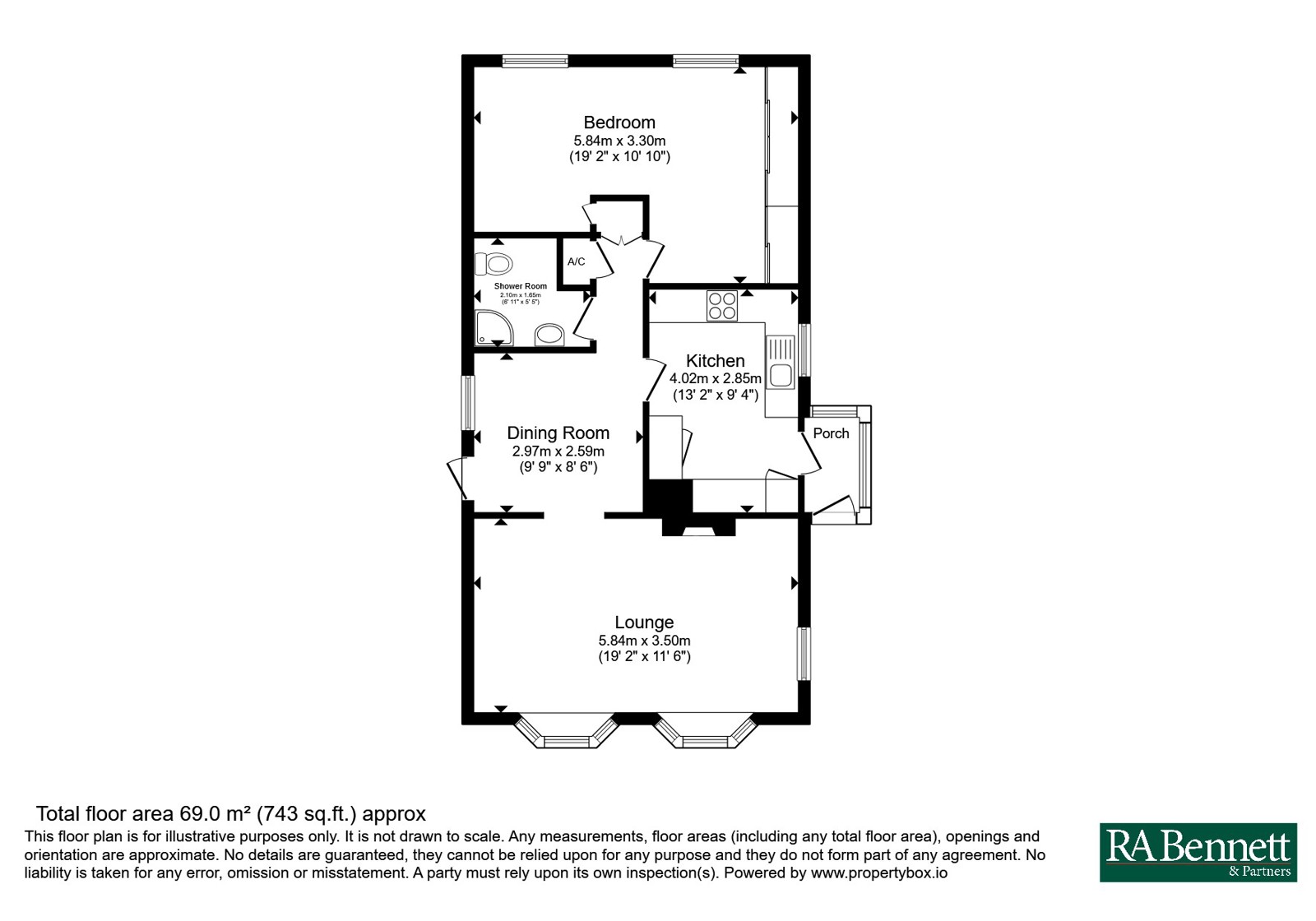64, Badgers Lane, Worcestershire floorplan