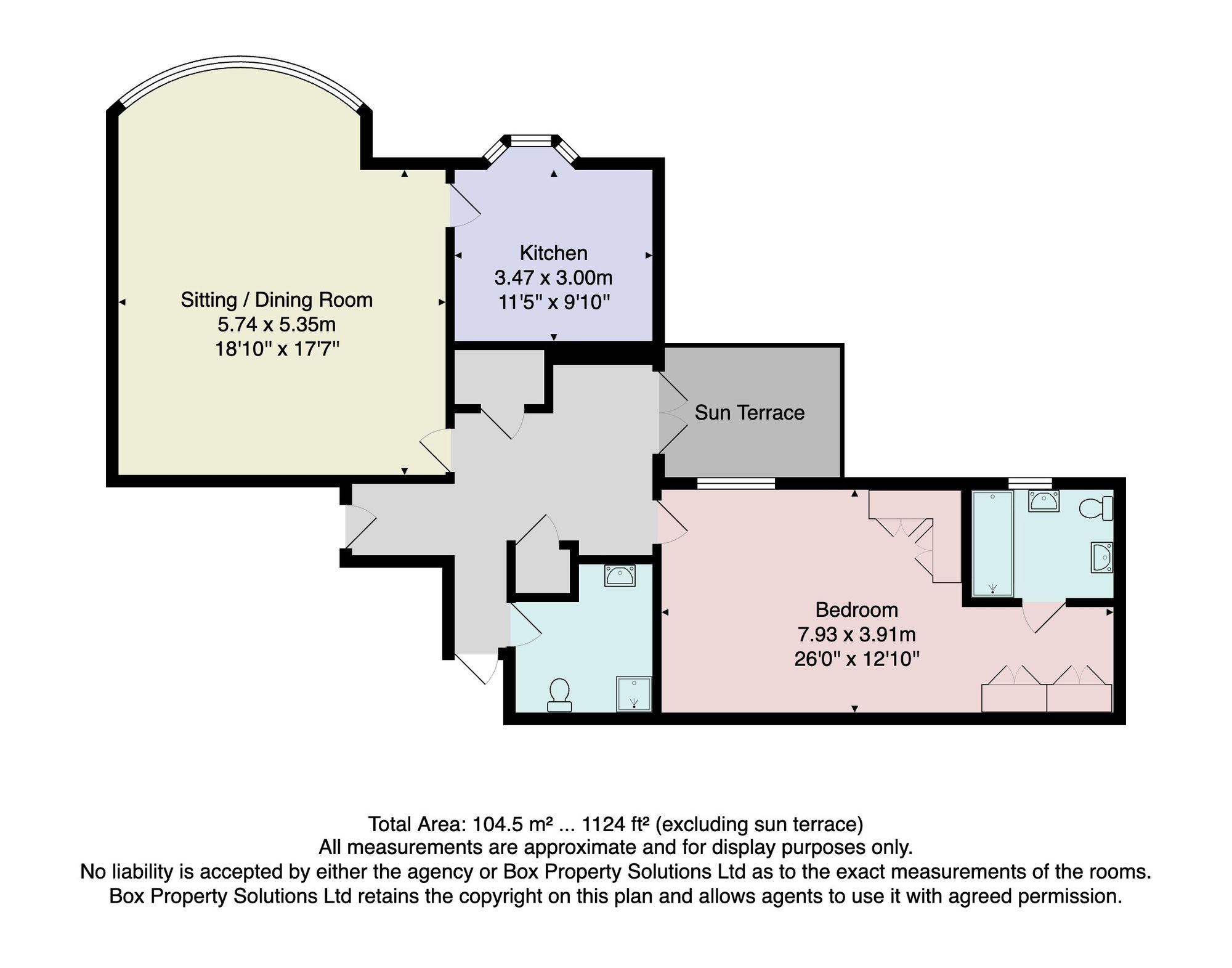 First Floor Flat, 1 Hollins Hall, Lund Lane, Harrogate floorplan