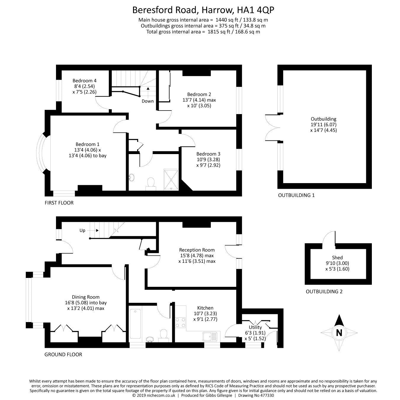 4 Bedrooms Semi-detached house for sale in Beresford Road, Harrow, Middlesex HA1