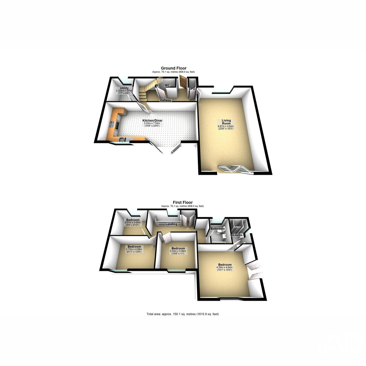 67, Ashery Drive, Plymouth floorplan