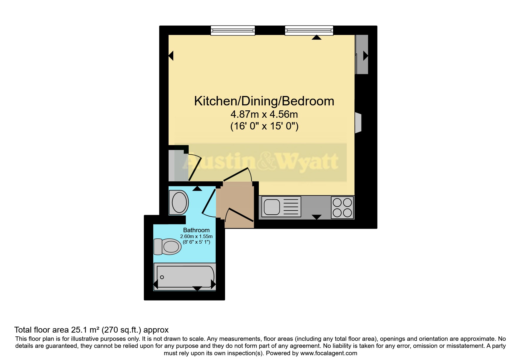 Flat 25, Carlton Grange, 28, Braidley Road, Dorset floorplan