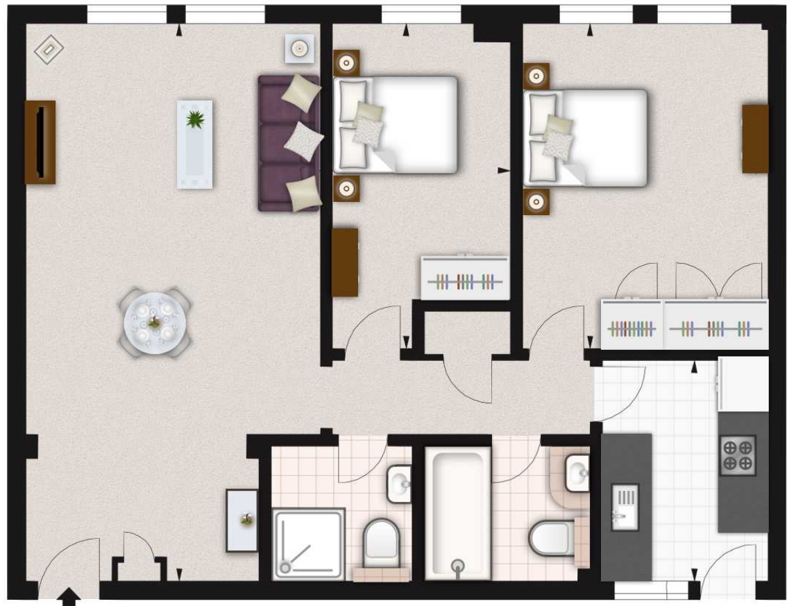 145, Fulham Road, London floorplan