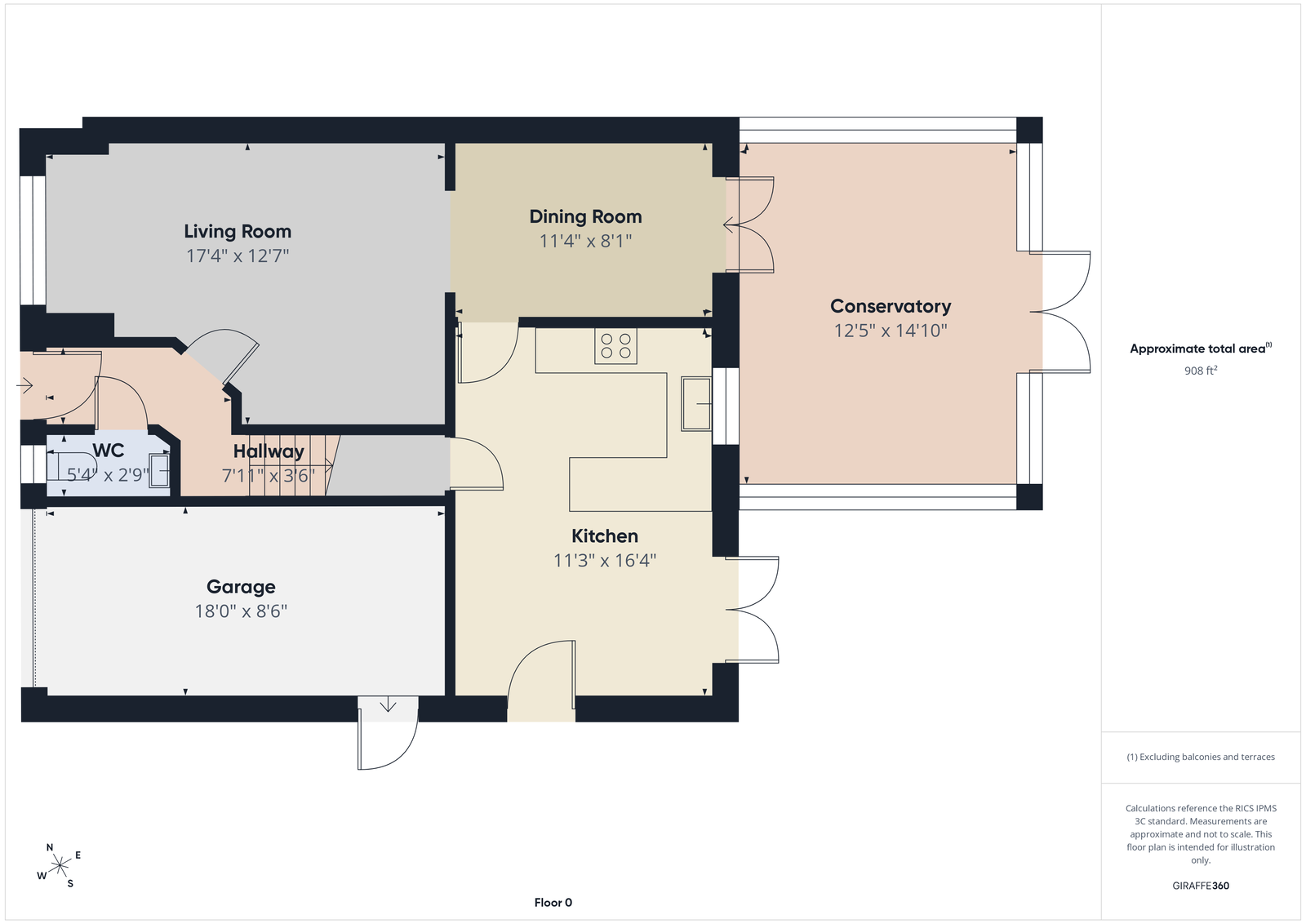 7, Cosgate Close, Wigan floorplan