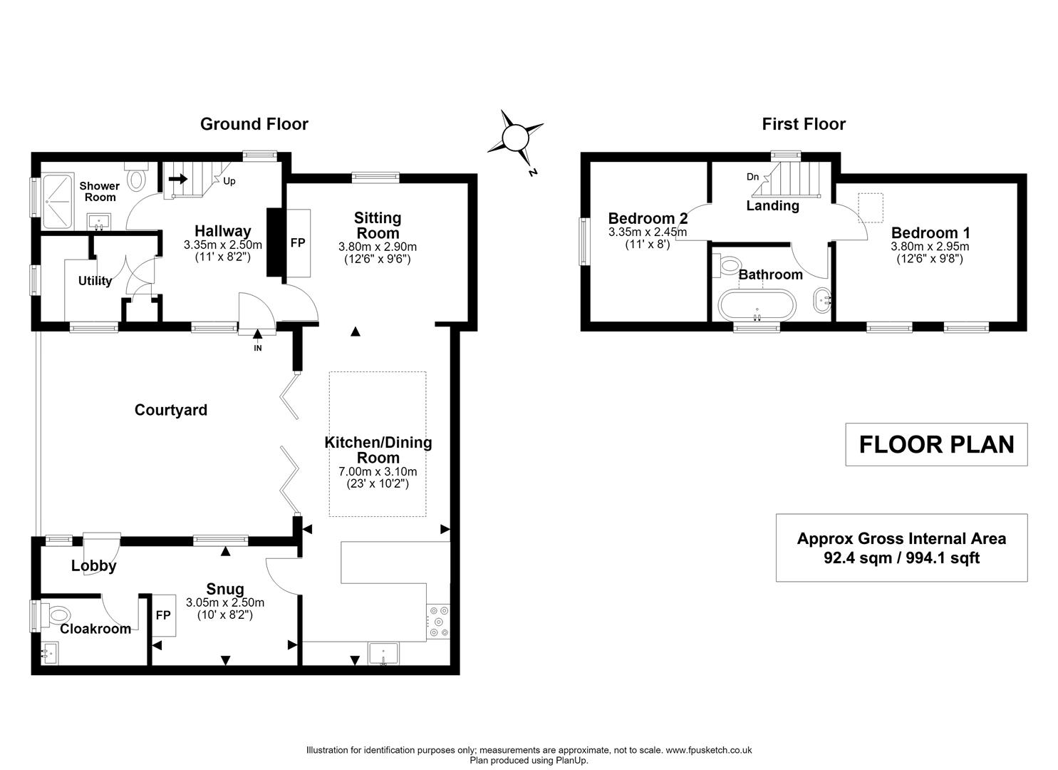 Silverton Cottage, East Hill, Lymington floorplan