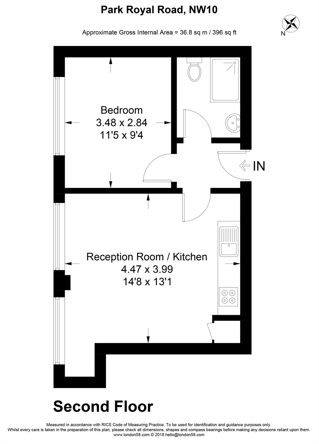 1 Bedrooms Flat to rent in Park Royal Road, London NW10