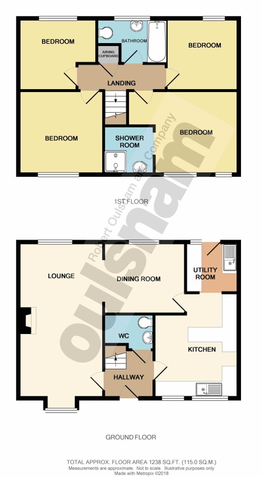 18, Wharfedale Crescent, Worcestershire floorplan