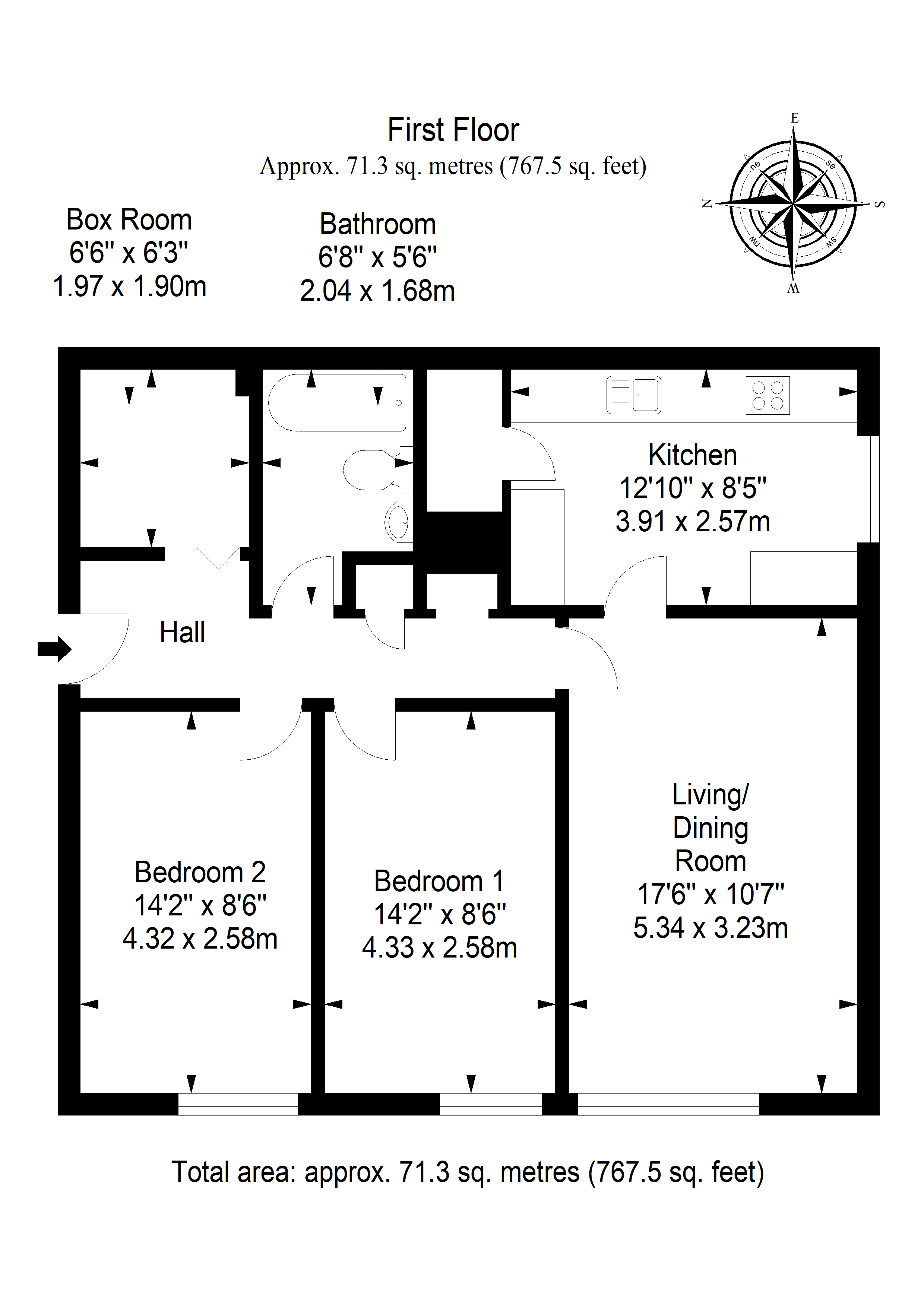 40/7, Calder Gardens, Edinburgh floorplan