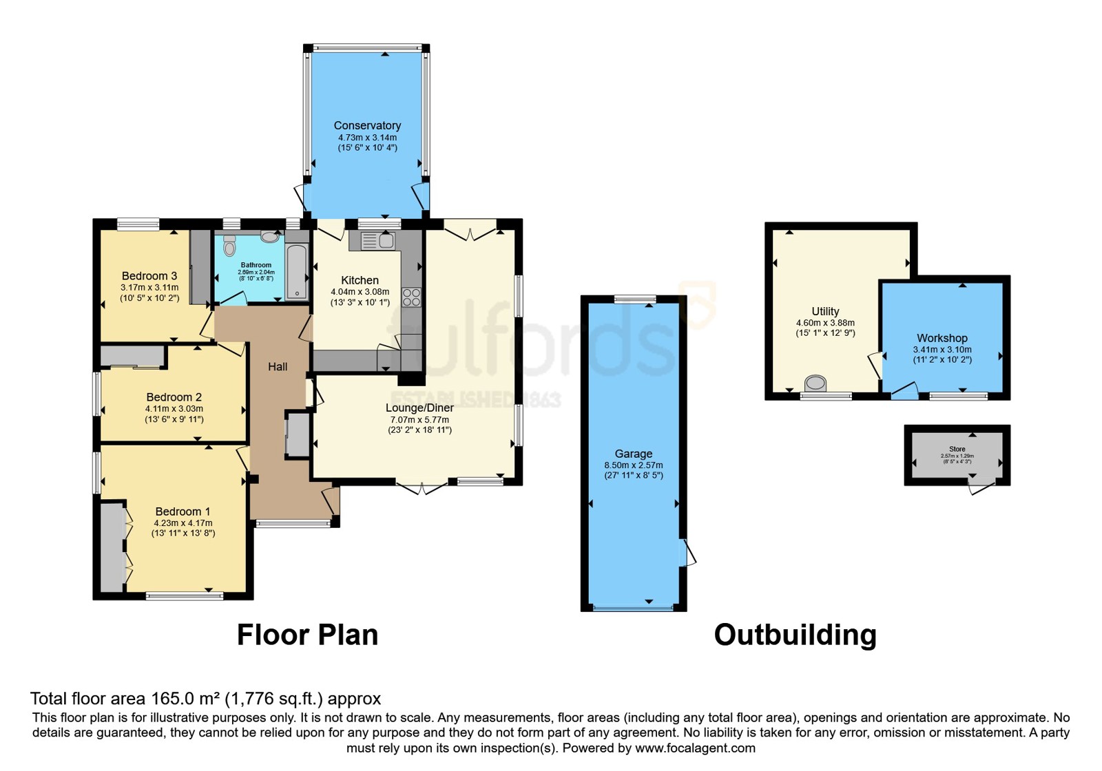 53, Argyll Road, Devon floorplan