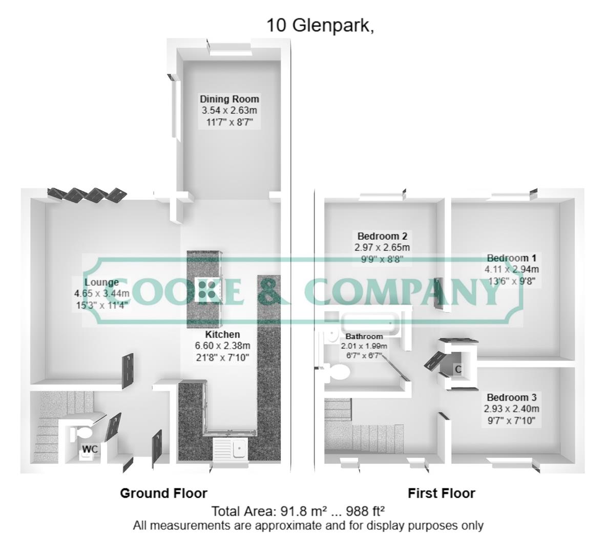 10, Glen Park, Leigh floorplan