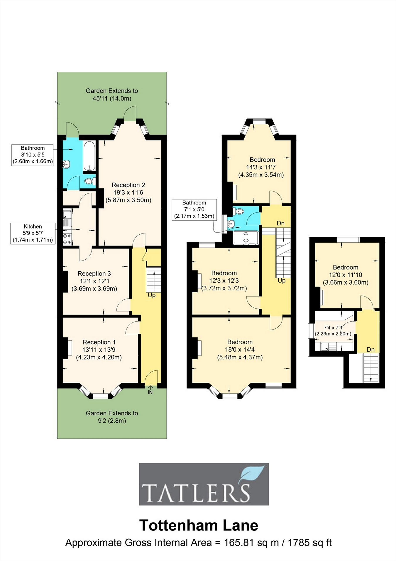 4 Bedrooms Terraced house for sale in Tottenham Lane, Crouch End, London N8